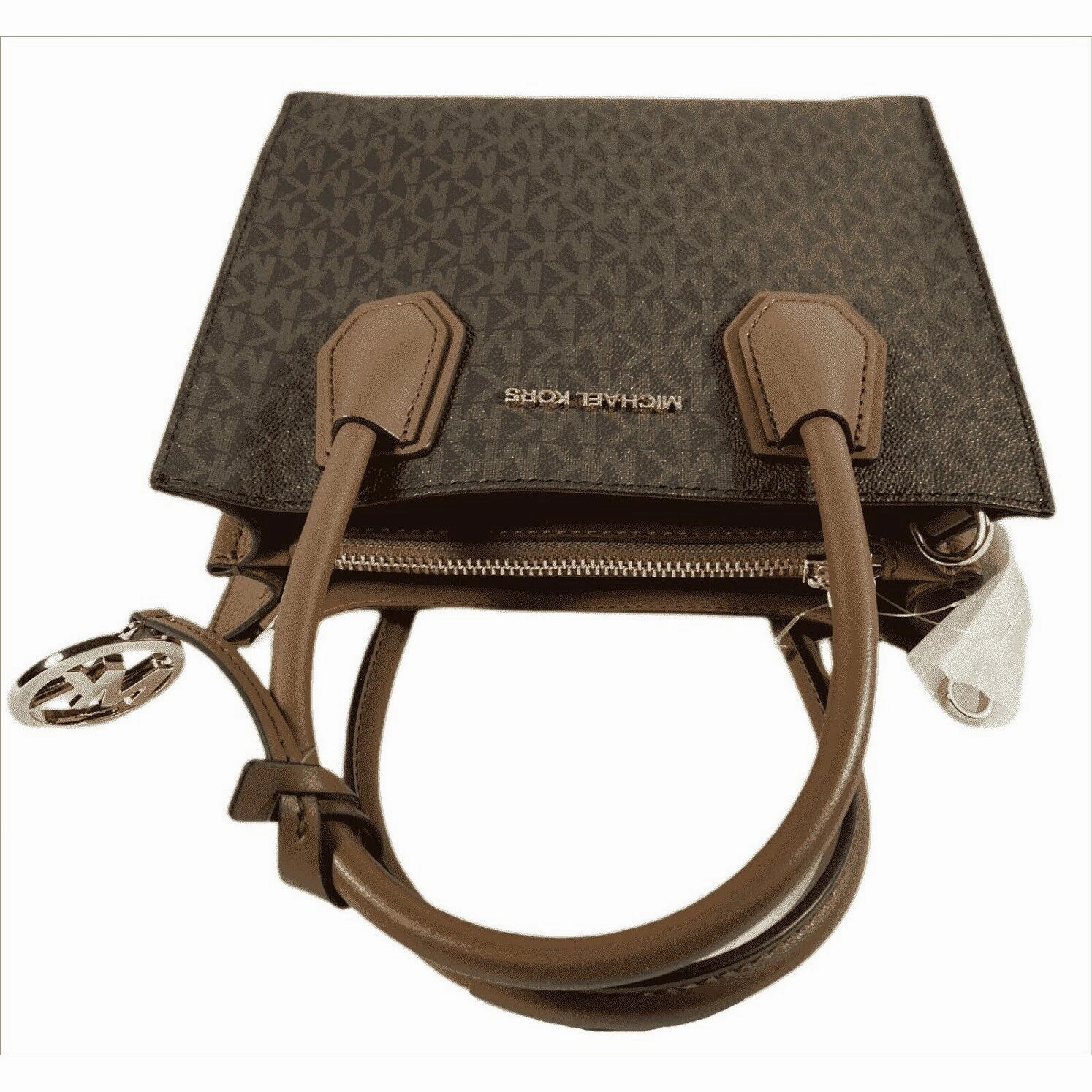 Michael Kors Mercer Medium Brown Leather Messenger Bag