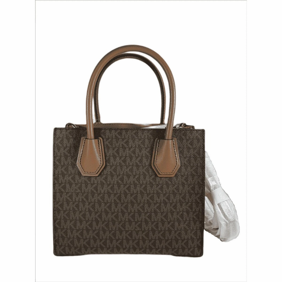 Michael Kors Mercer Medium Brown Leather Messenger Bag