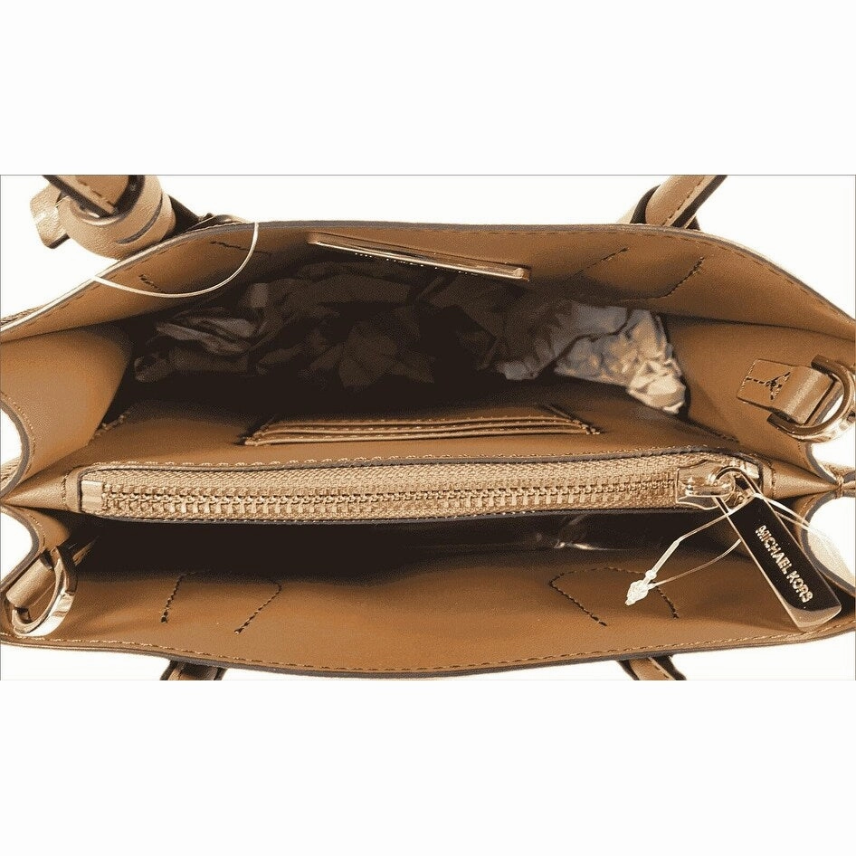 Michael Kors Mercer Medium Brown Leather Messenger Bag