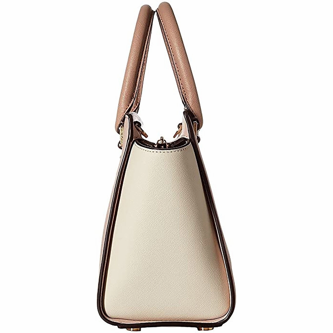 Michael Kors Women's Selma Medium Top Zip Satchel (Soft Pink/Ecru/Fawn)