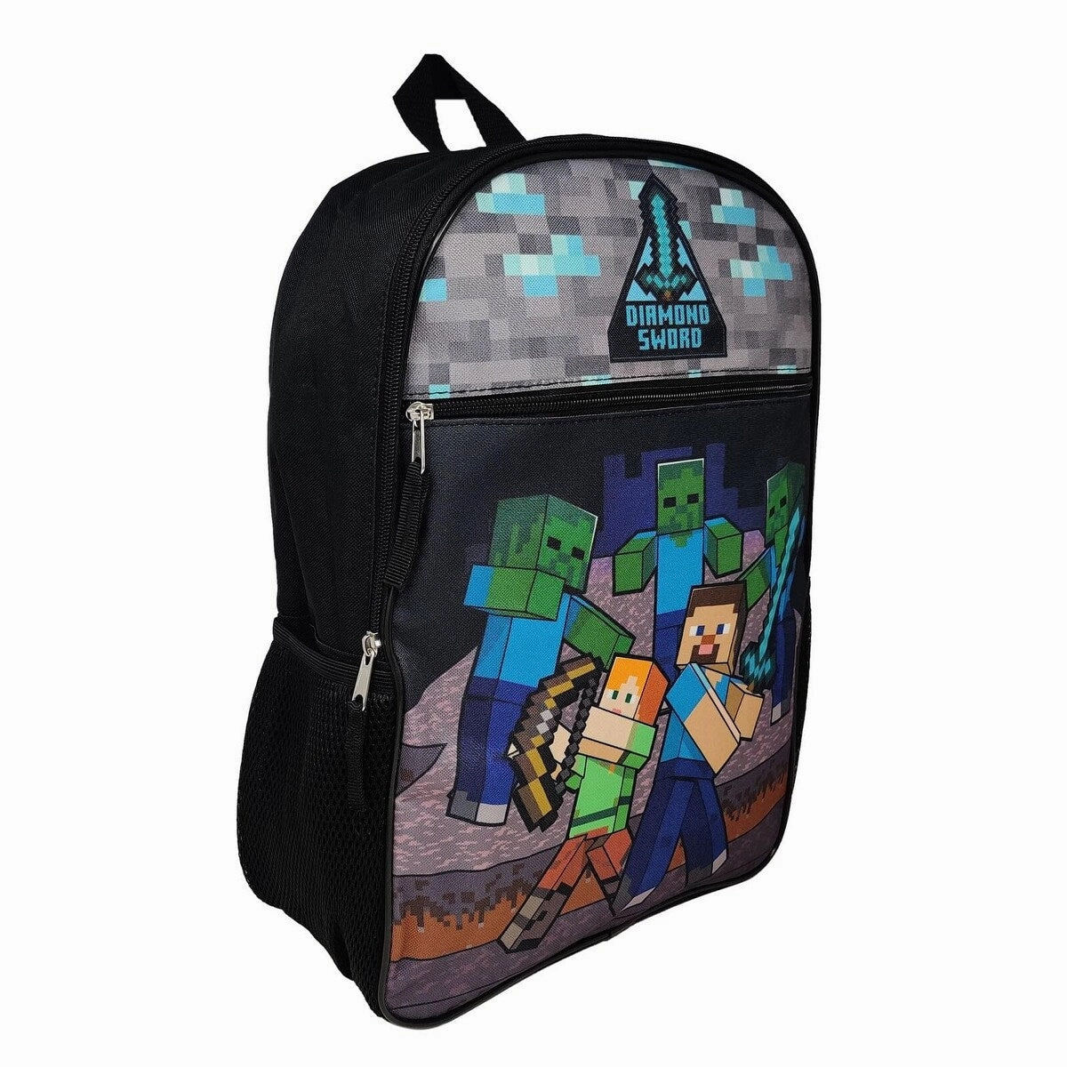 Minecraft Diamond Sword 16 Inch Kids Backpack