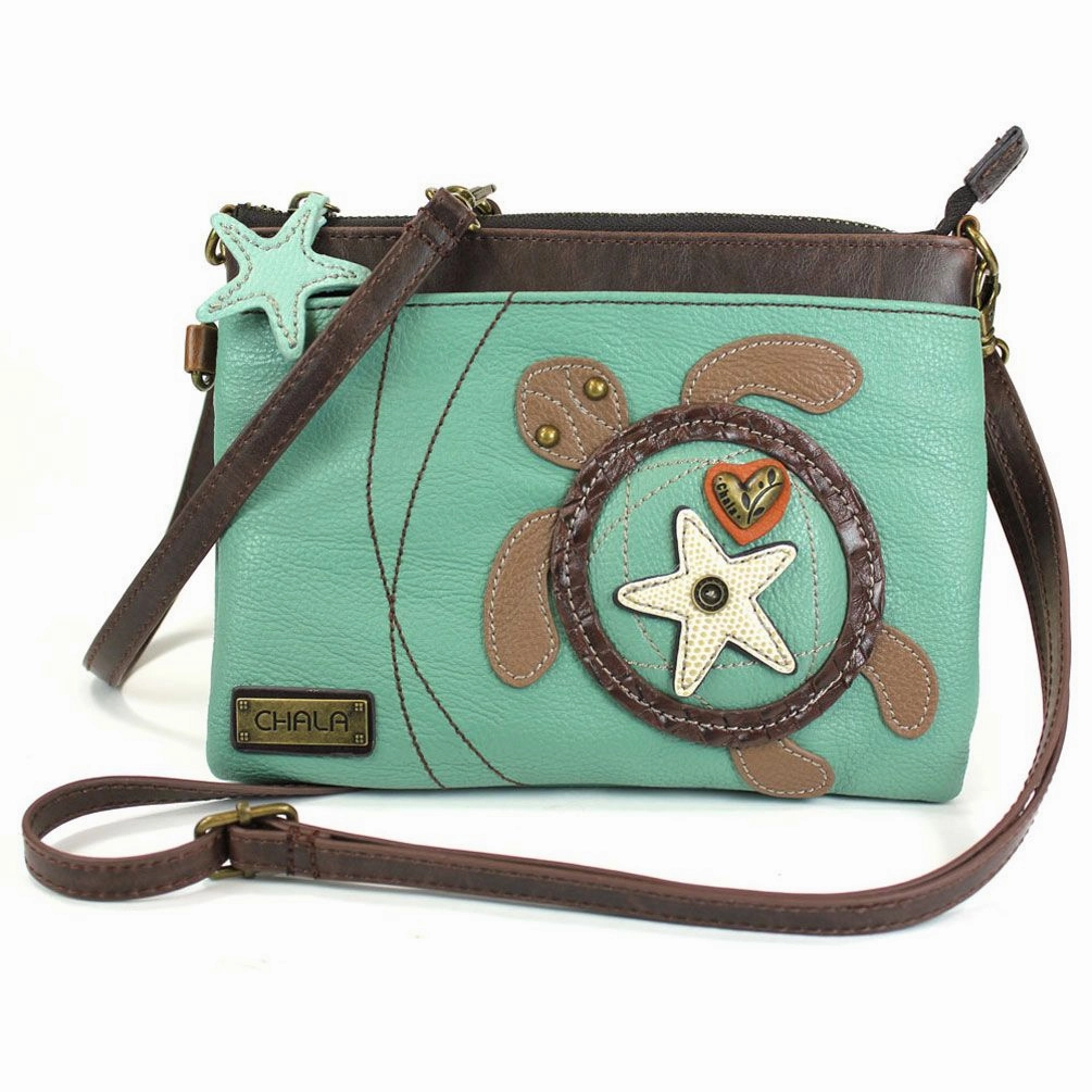 Mini Crossbody - Sea Turtle (Teal)
