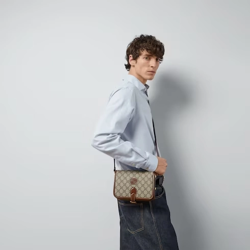 Mini crossbody bag with InterlockingG