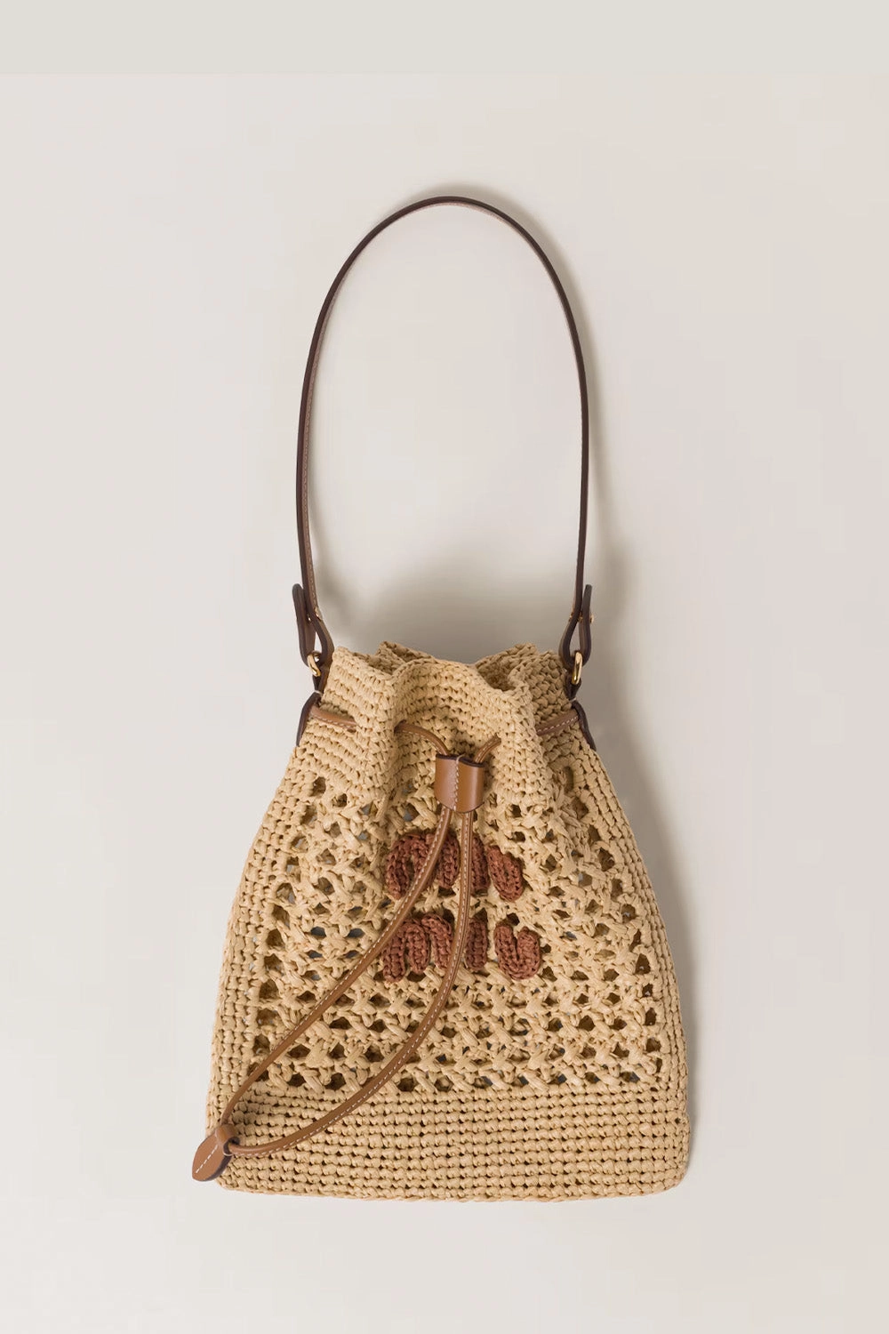 Mini Logo-Appliqu Interwoven Shoulder Bag