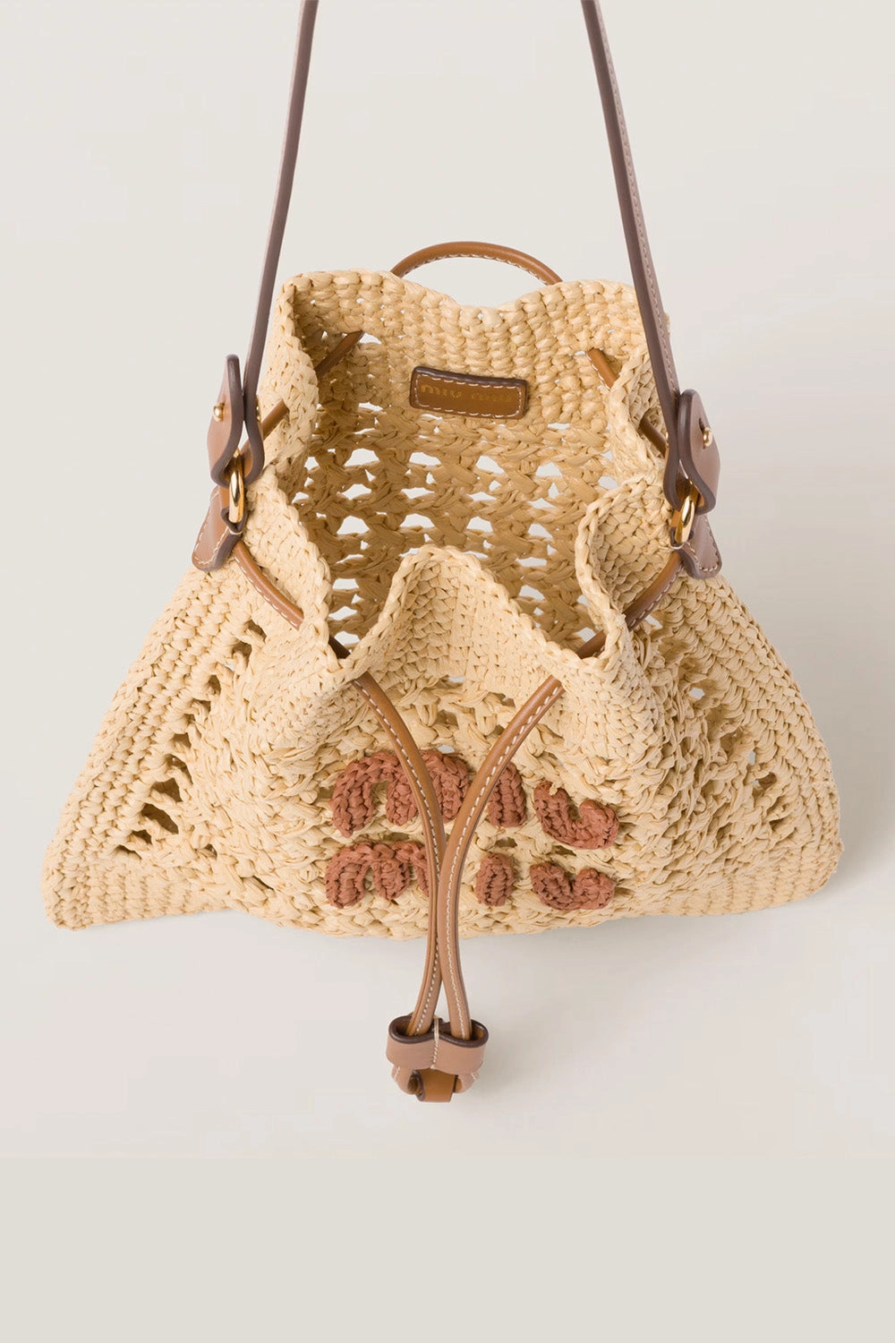 Mini Logo-Appliqu Interwoven Shoulder Bag