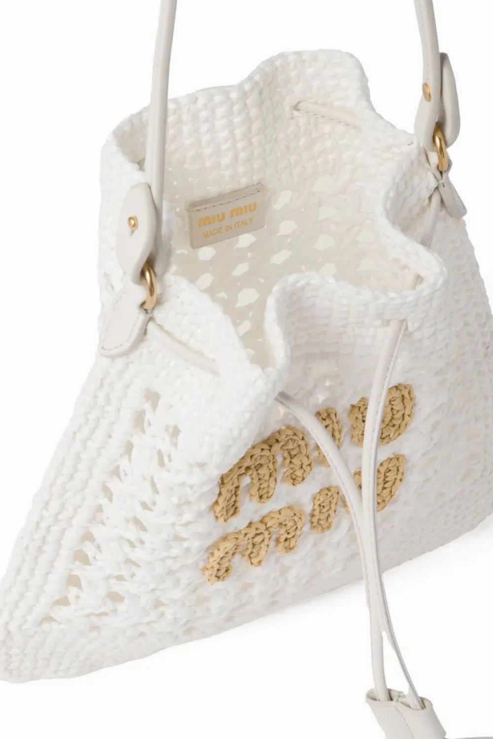 Mini Logo-Appliqu Interwoven Shoulder Bag