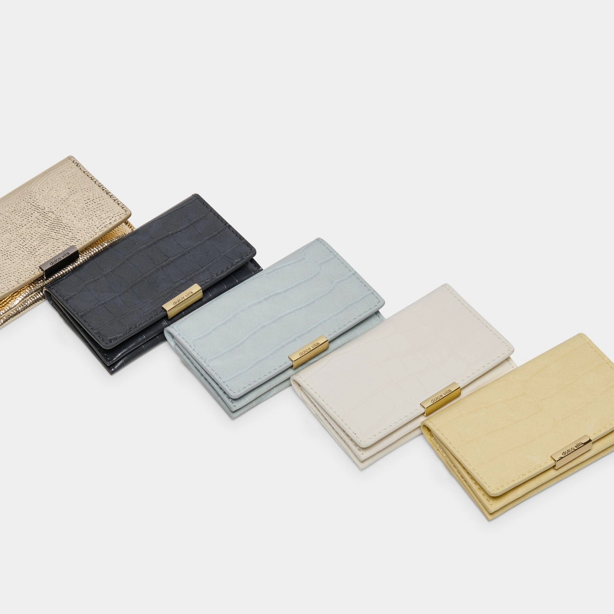 MINI-ME WALLET BUTTER YELLOW CROCO STELLA
