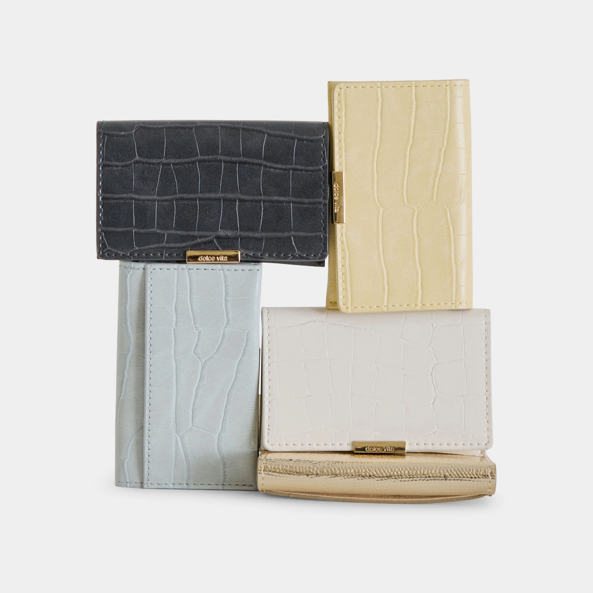 MINI-ME WALLET BUTTER YELLOW CROCO STELLA