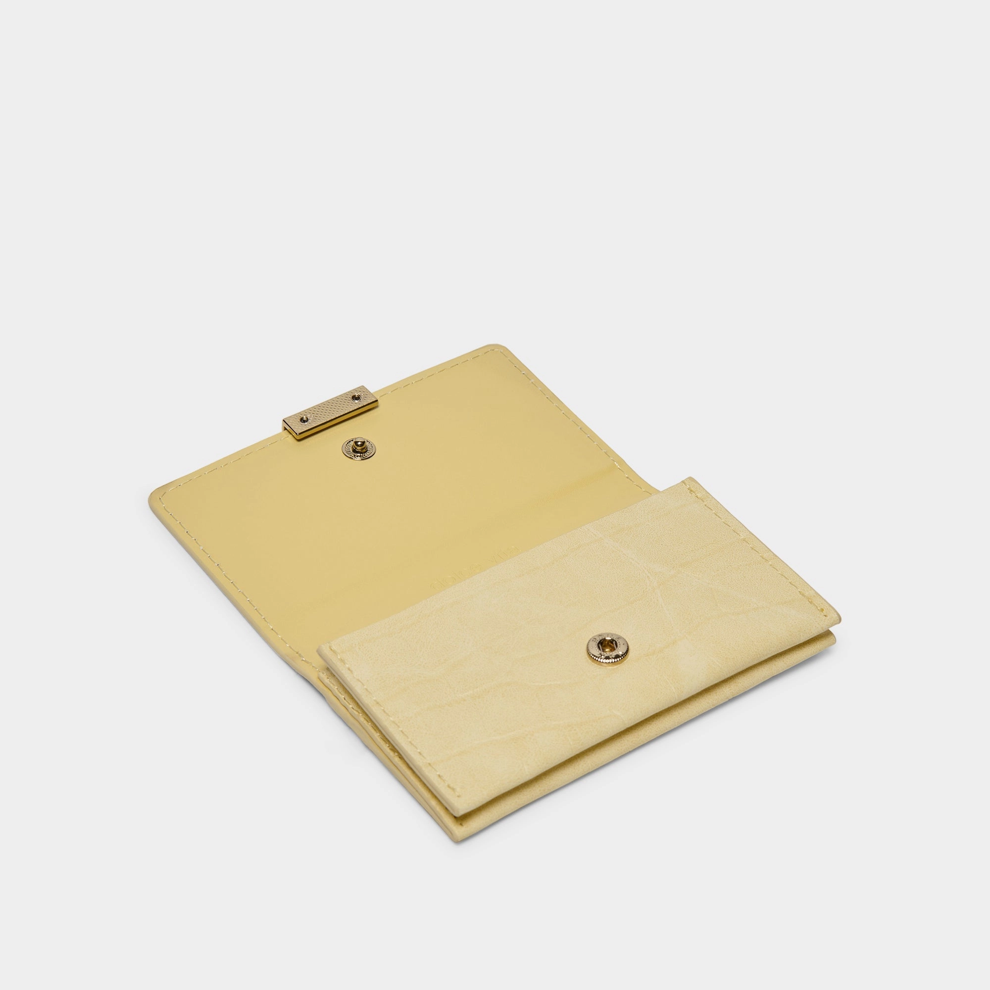 MINI-ME WALLET BUTTER YELLOW CROCO STELLA