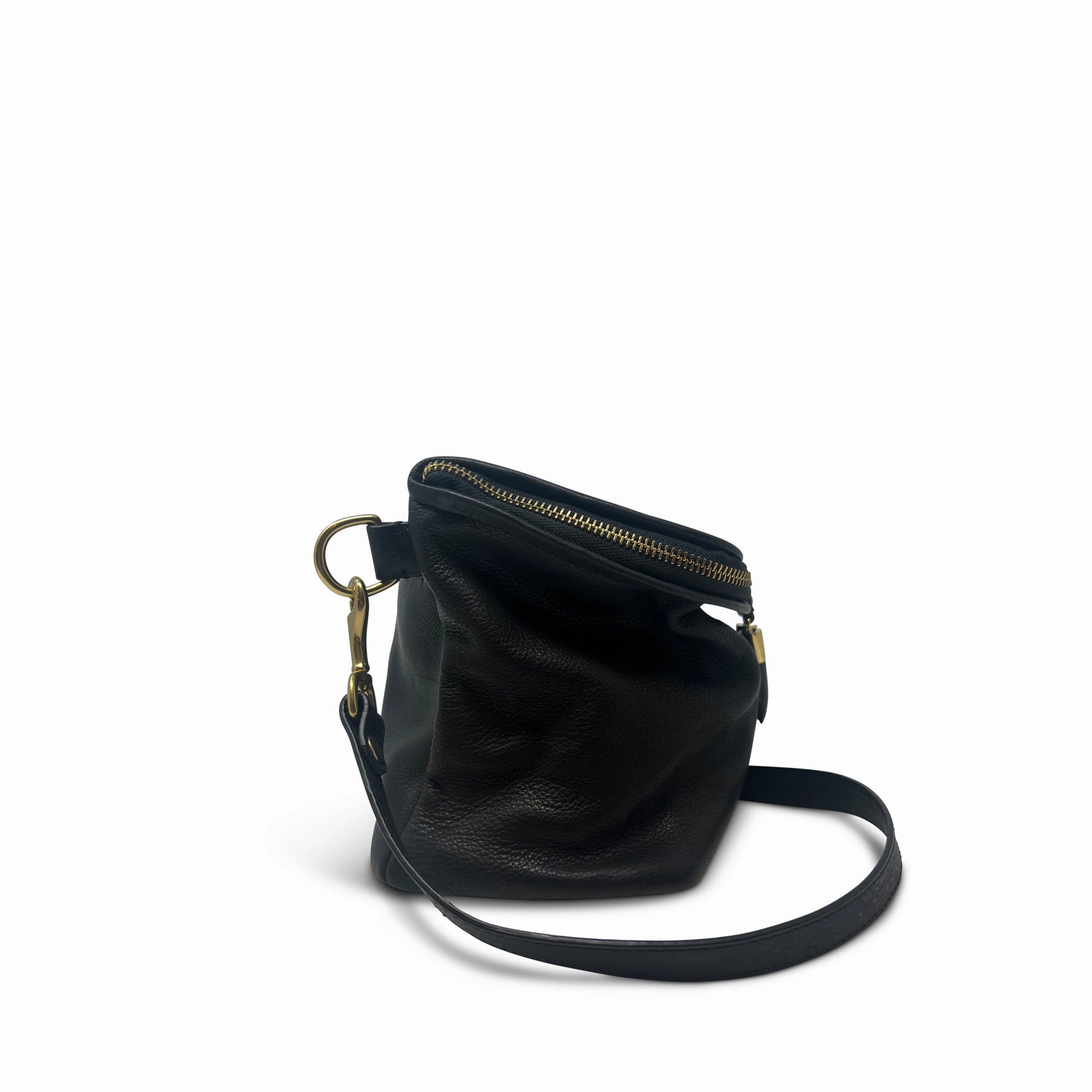 Mini Rough Night  - Black Lazer Criss Cross Crossbody