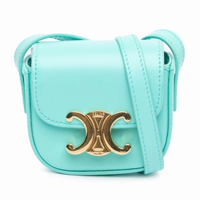Mini Shiny Calfskin Triomphe Crossbody