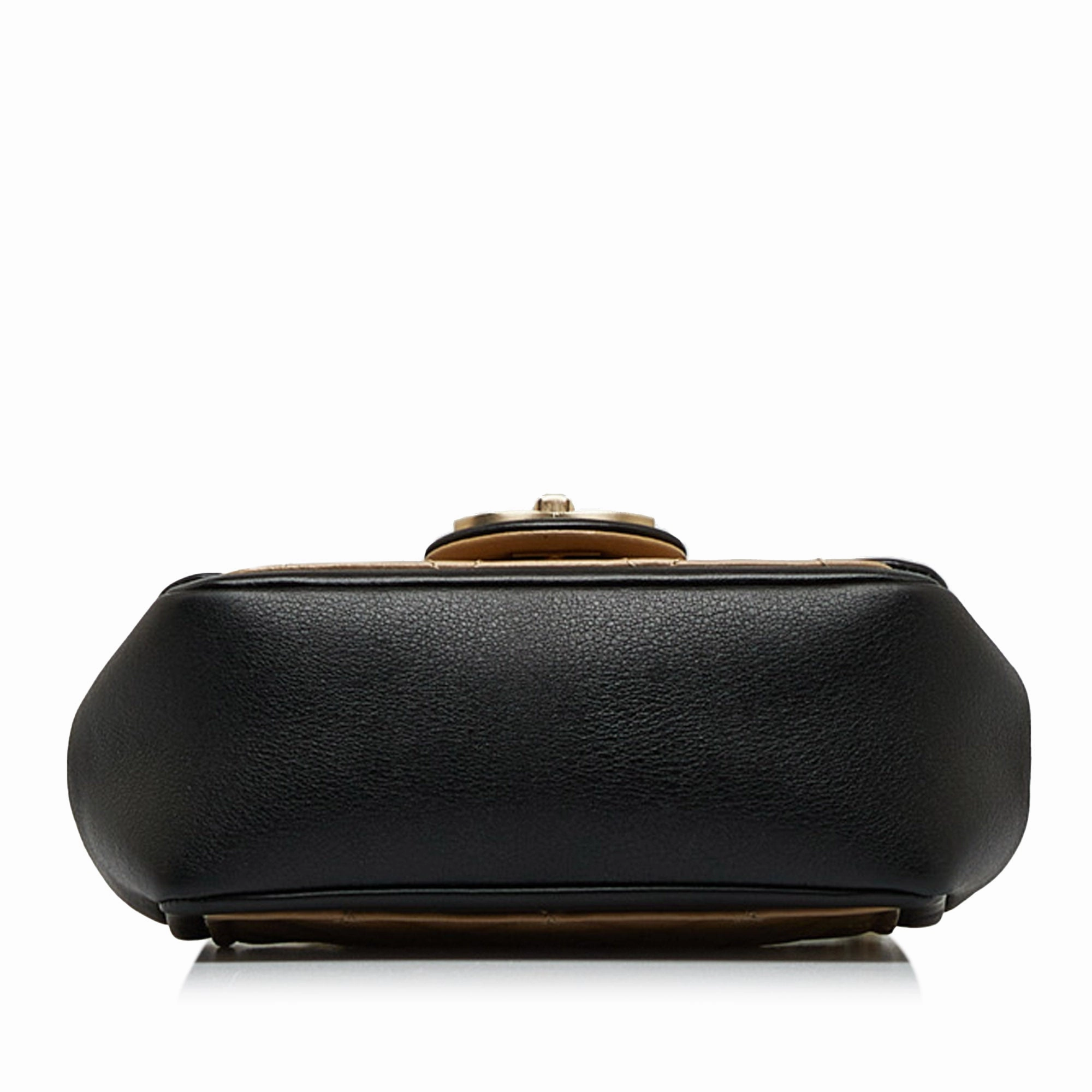Mini Square Calfskin Graphic Flap Crossbody Bag
