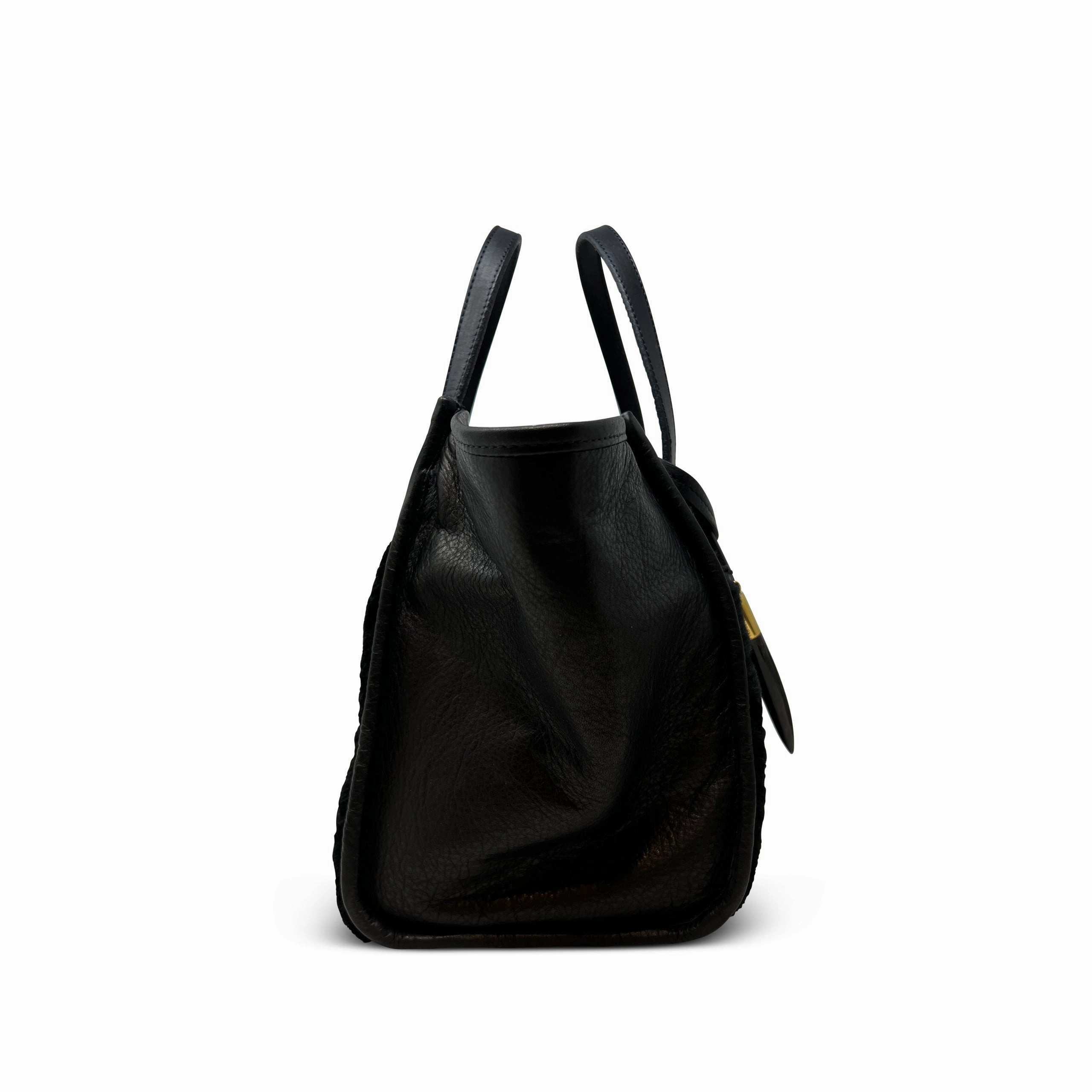 Mini Tote Shearling - Black
