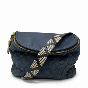 Mini Windbourne Crossbody - Steel Blue Crossweave