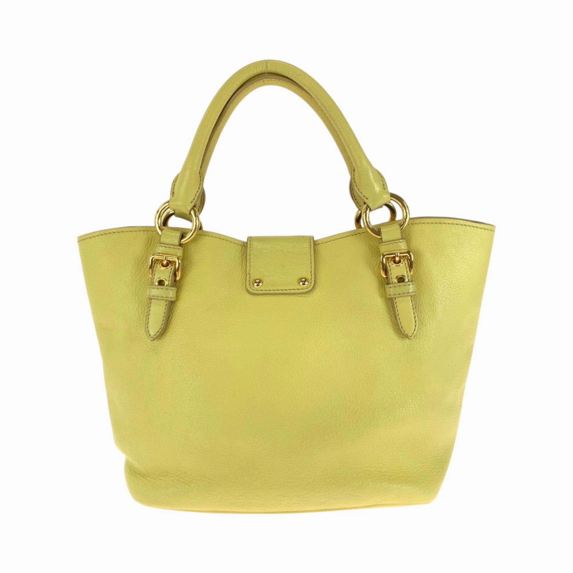 Miu Miu Leather Handbag Shoulder Bag (Pre-Owned)