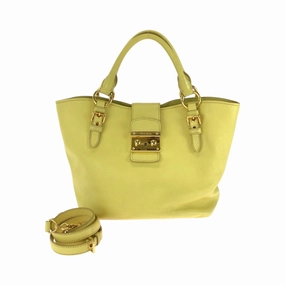 Miu Miu Leather Handbag Shoulder Bag (Pre-Owned)