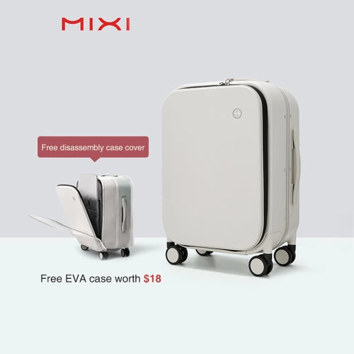 Mixi Patent Design Aluminum Frame Suitcase Carry On Rolling Luggage