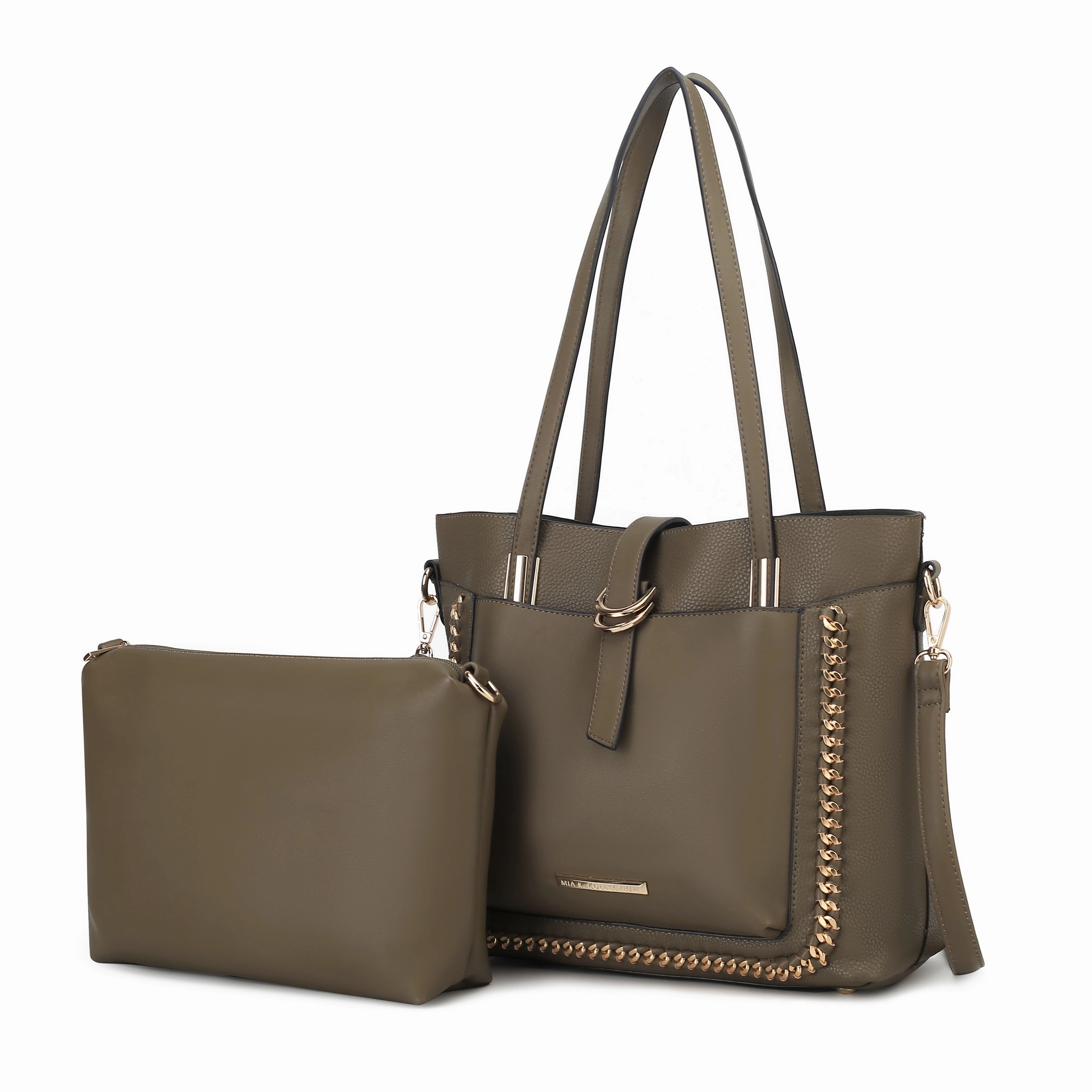 MKF Collection Raya Vegan Leather Women's Shoulder Bag 2 PCS by Mia K.