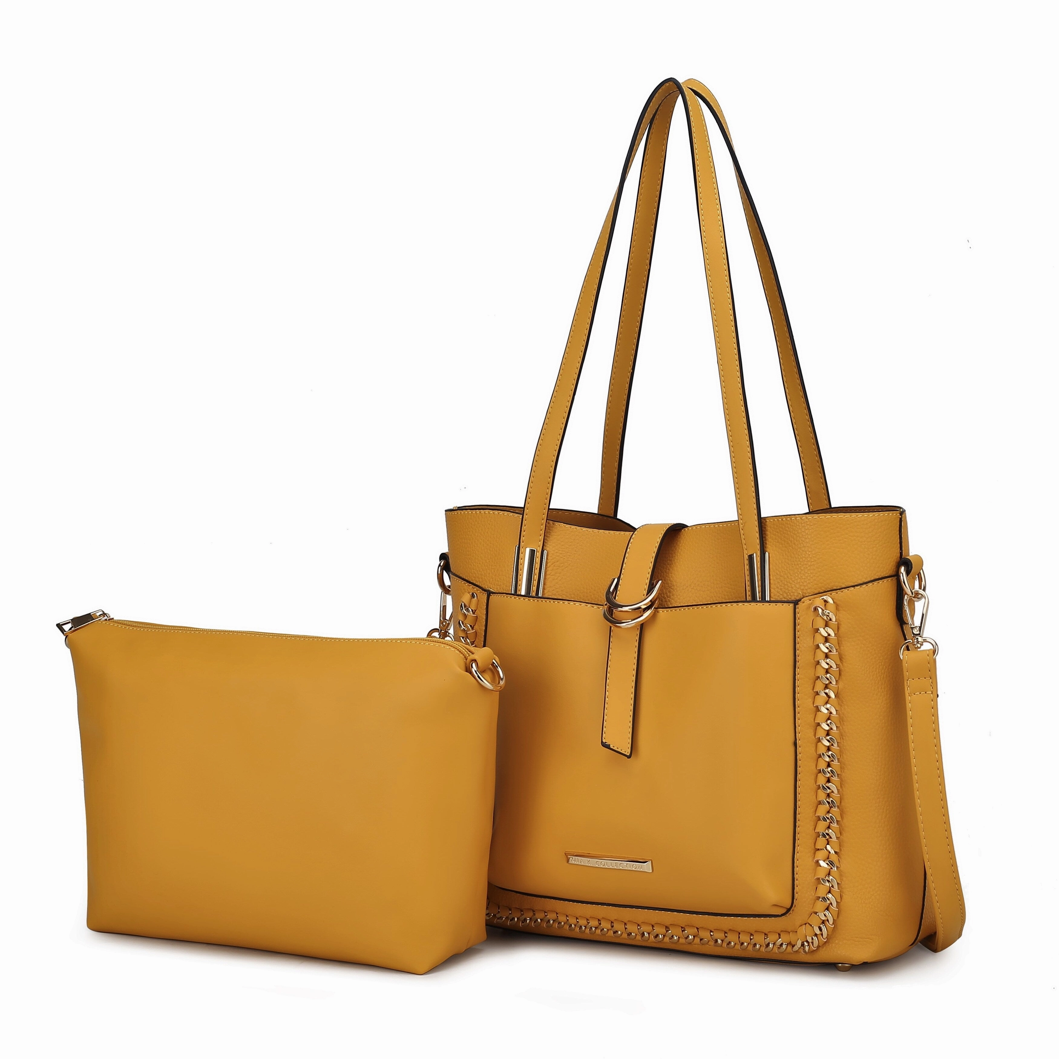 MKF Collection Raya Vegan Leather Women's Shoulder Bag 2 PCS by Mia K.