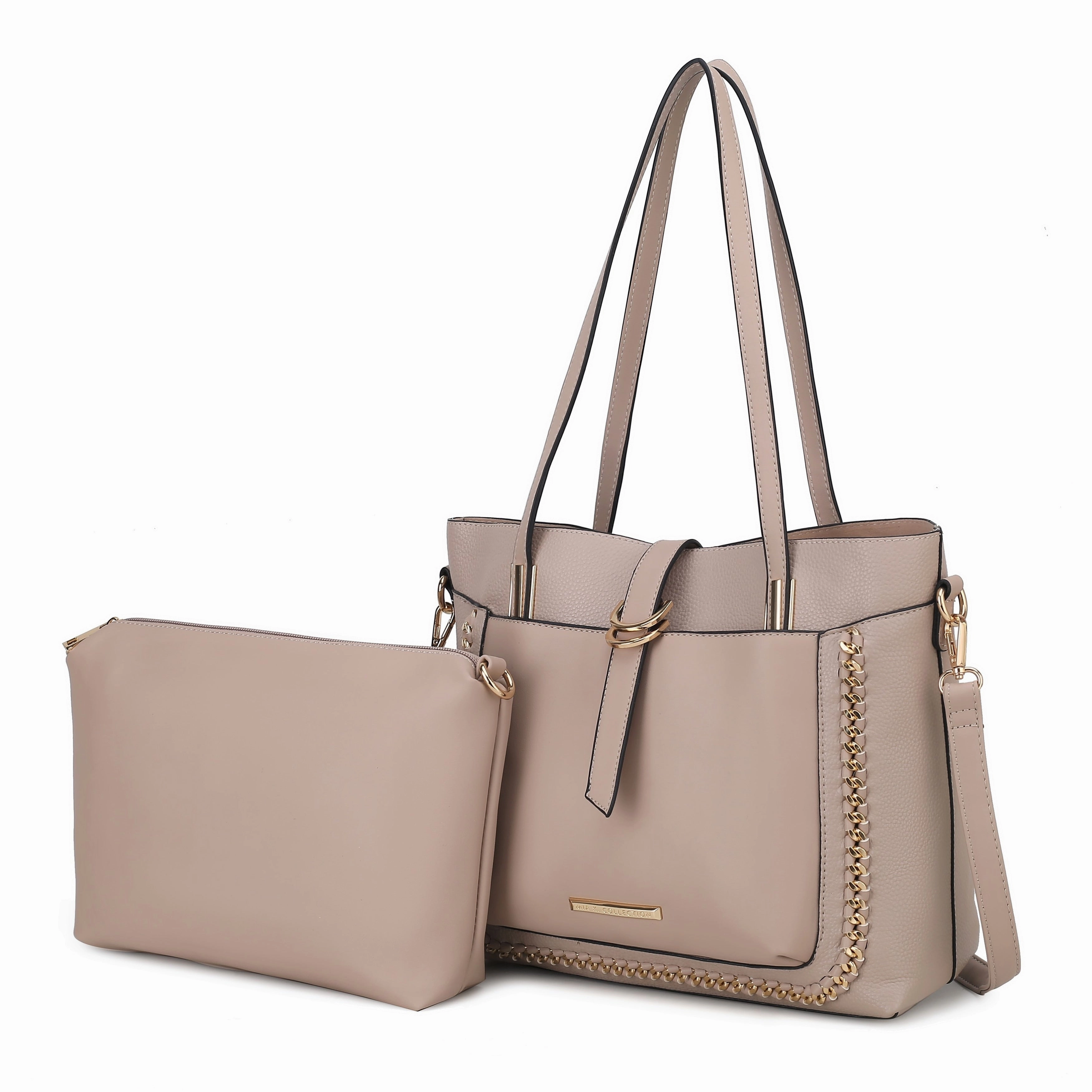 MKF Collection Raya Vegan Leather Women's Shoulder Bag 2 PCS by Mia K.