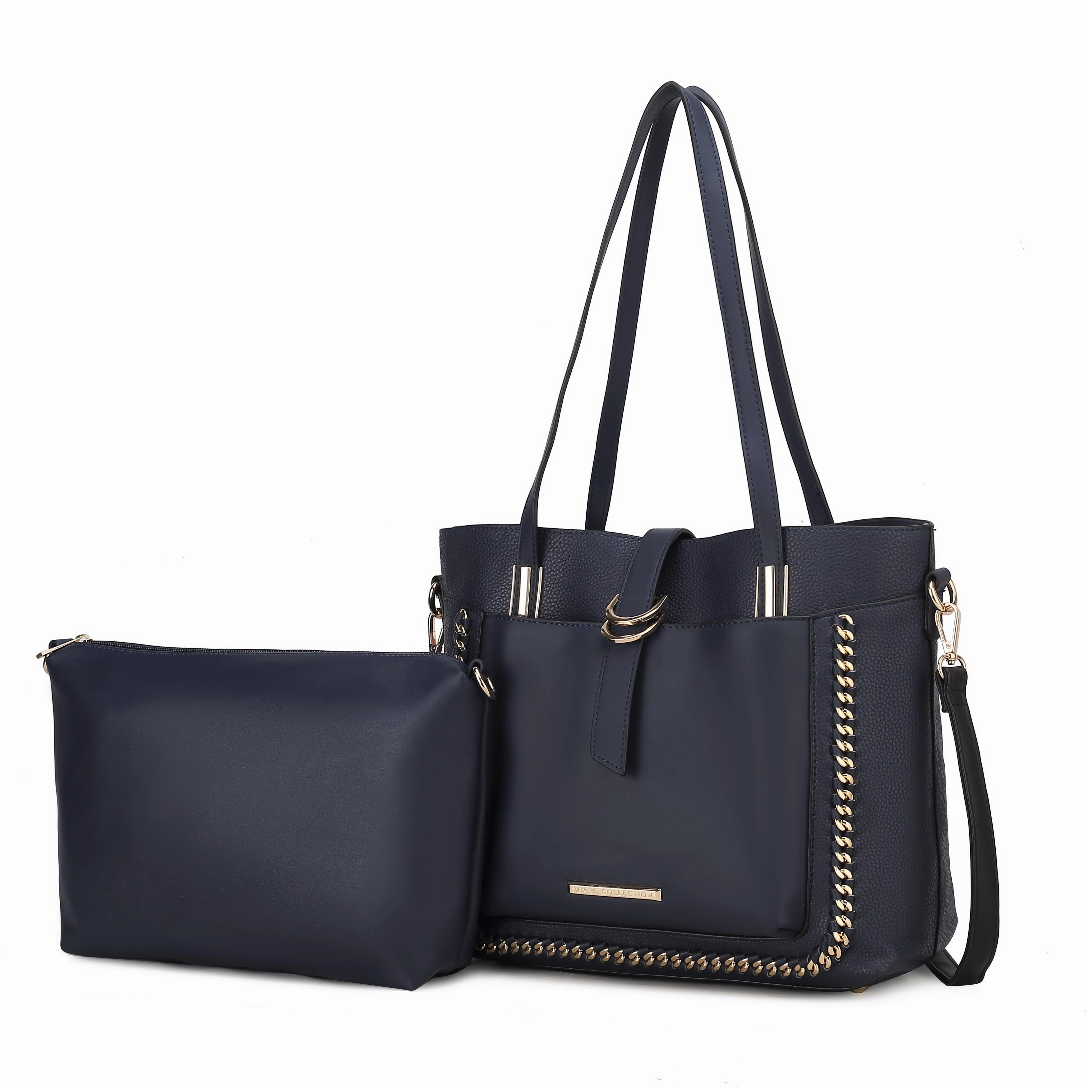 MKF Collection Raya Vegan Leather Women's Shoulder Bag 2 PCS by Mia K.