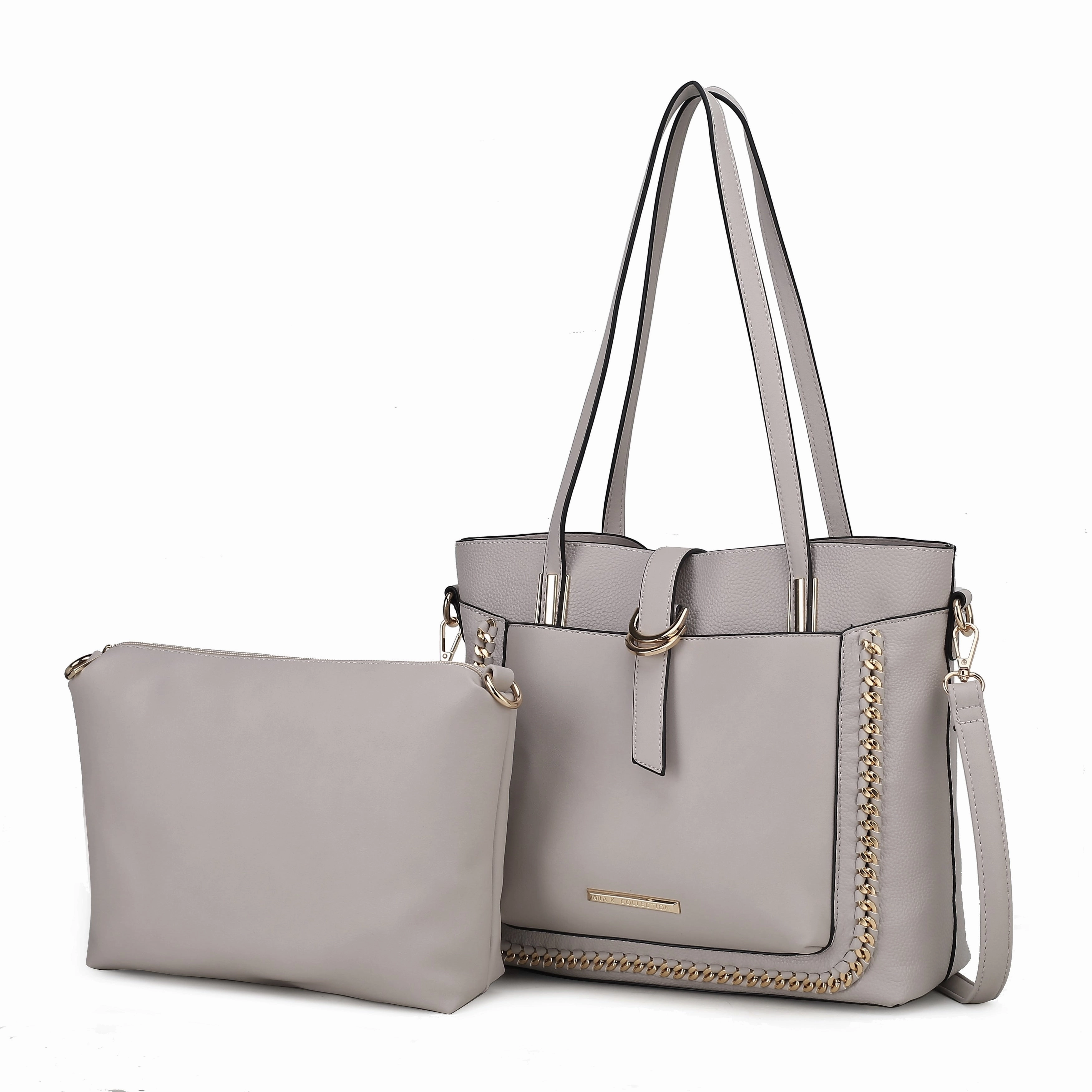 MKF Collection Raya Vegan Leather Women's Shoulder Bag 2 PCS by Mia K.
