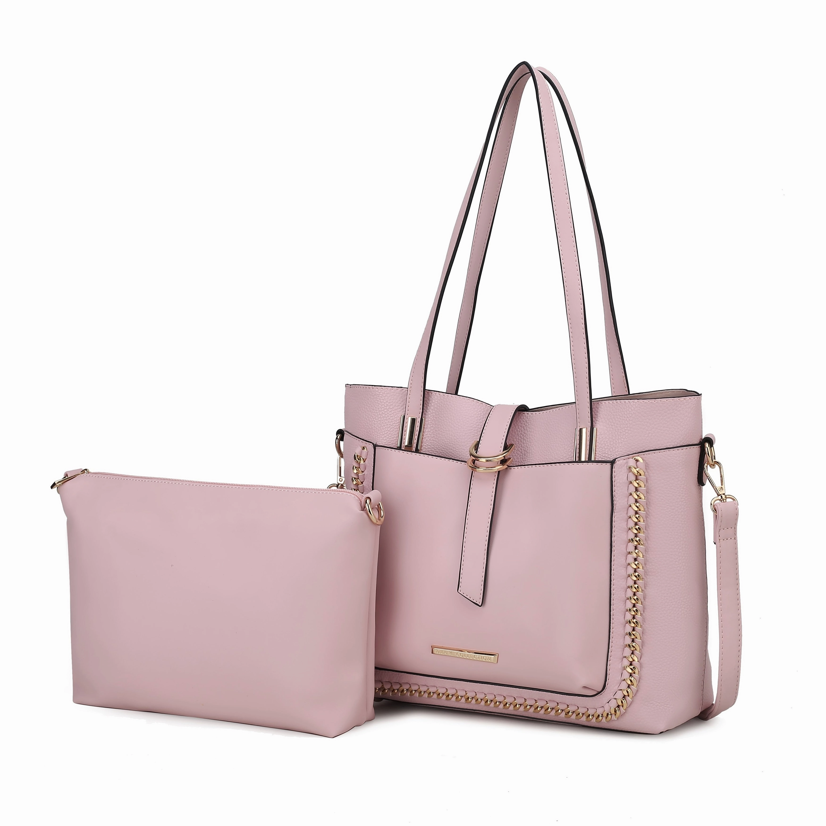 MKF Collection Raya Vegan Leather Women's Shoulder Bag 2 PCS by Mia K.