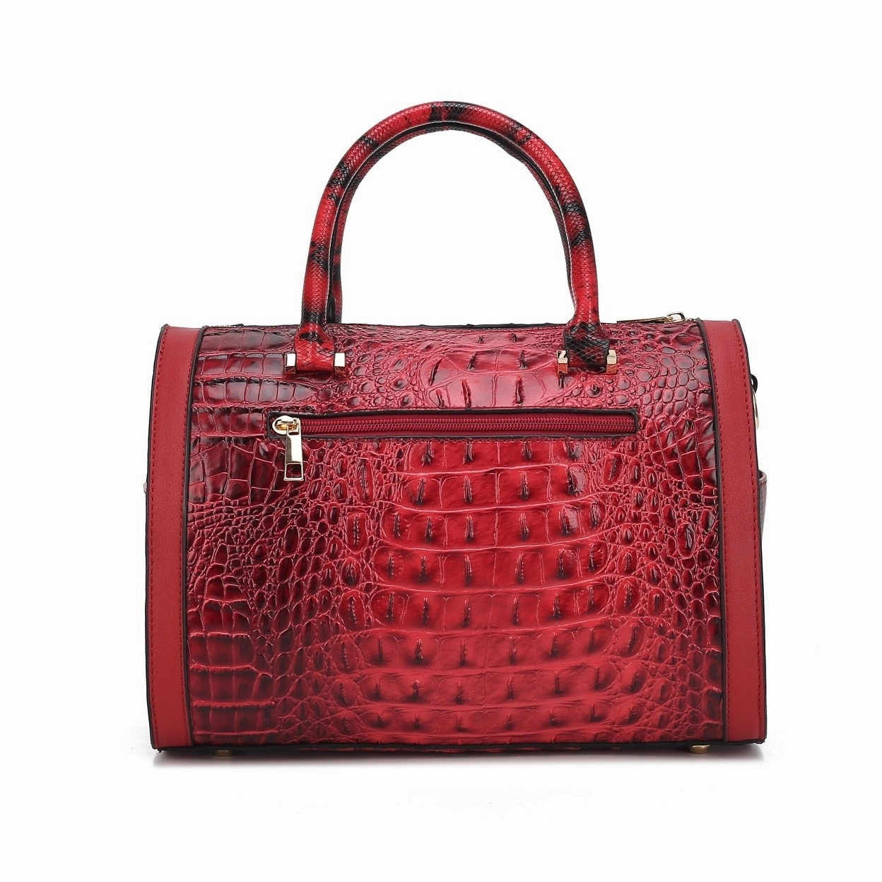 Mkfcollection Eleanor Embossed Shoulder Bag Vegan Leather Designer Handbag
