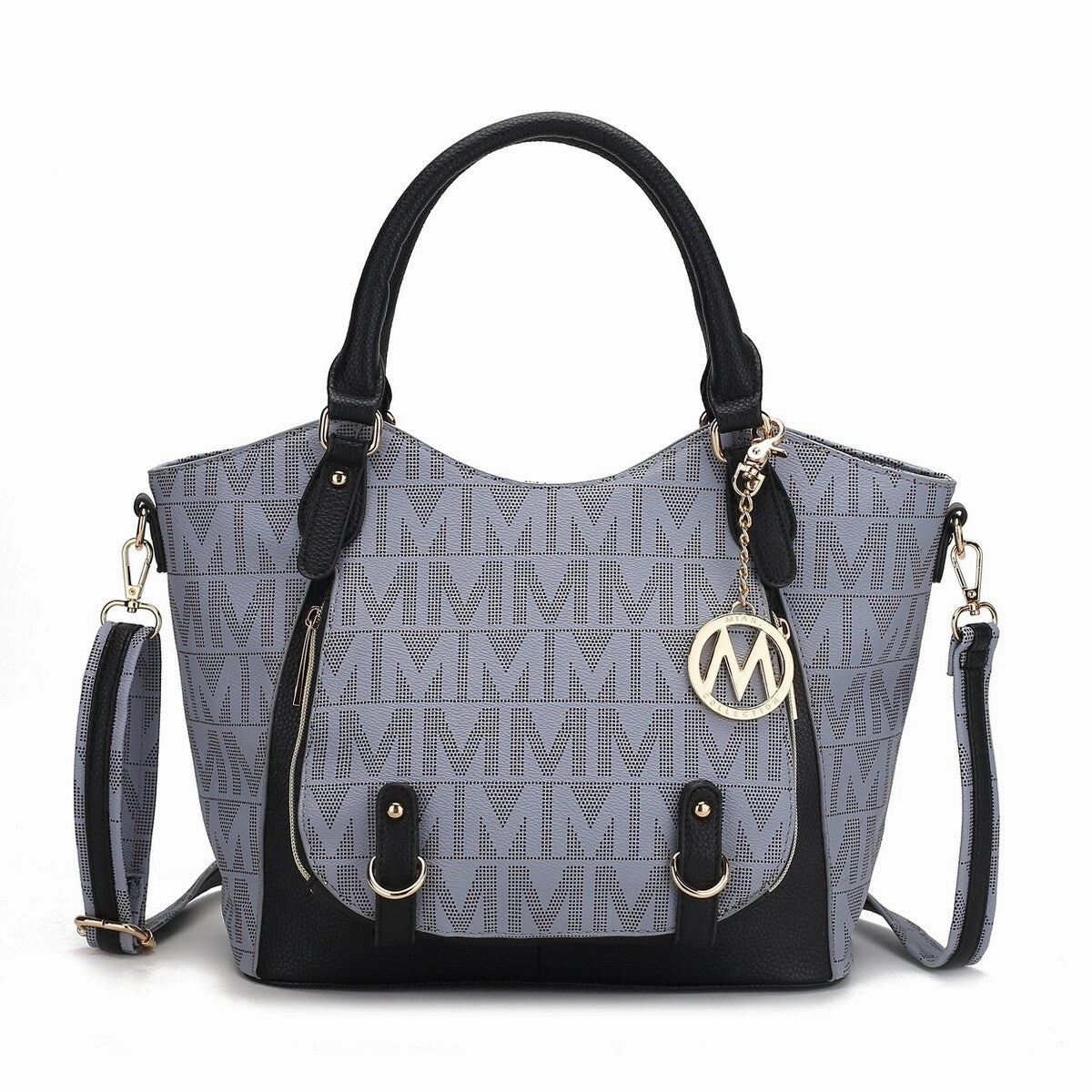 Mkfcollection Fula Signature Shoulder Bag Vegan Leather Designer Handbag