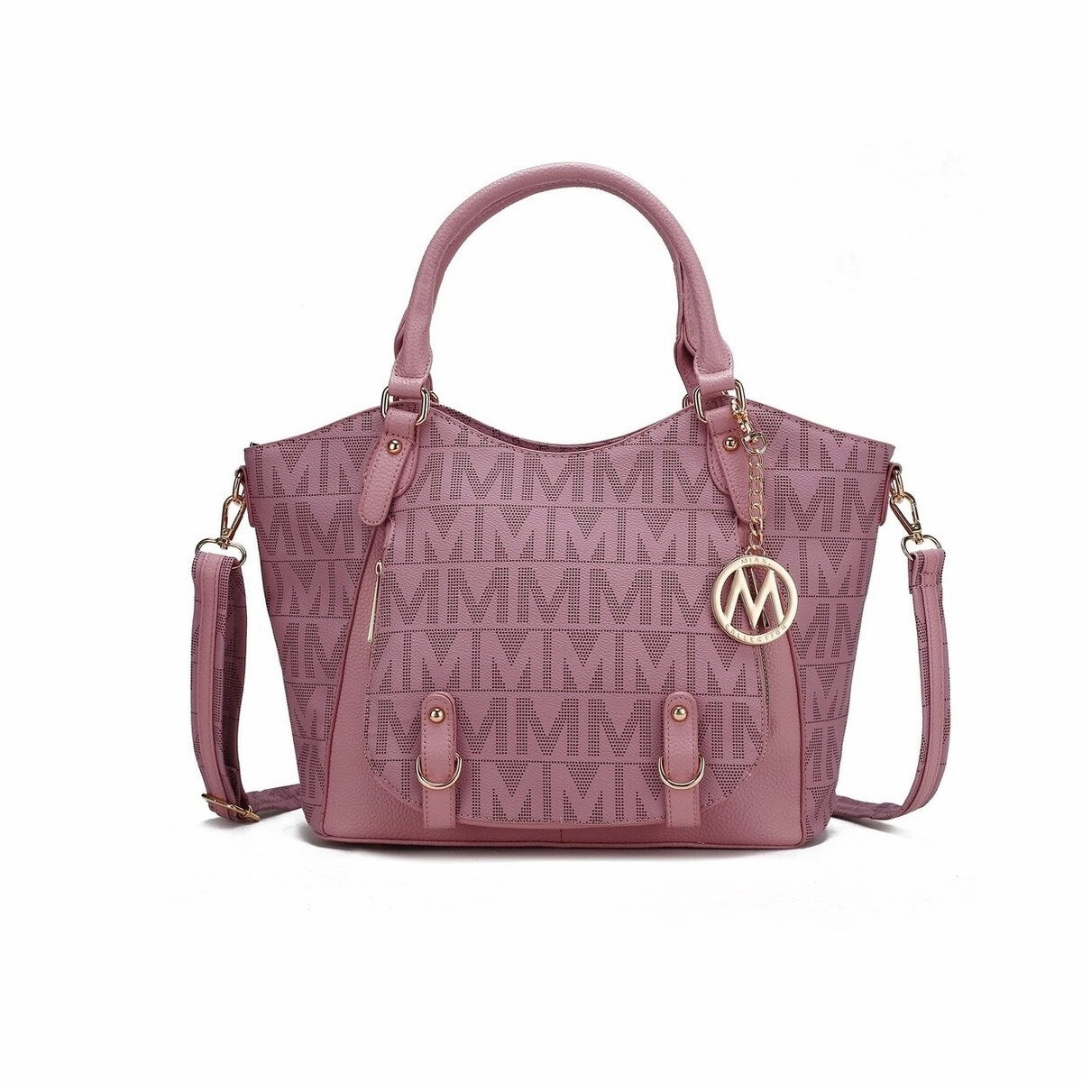 Mkfcollection Fula Signature Shoulder Bag Vegan Leather Designer Handbag
