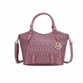 Mkfcollection Fula Signature Shoulder Bag Vegan Leather Designer Handbag