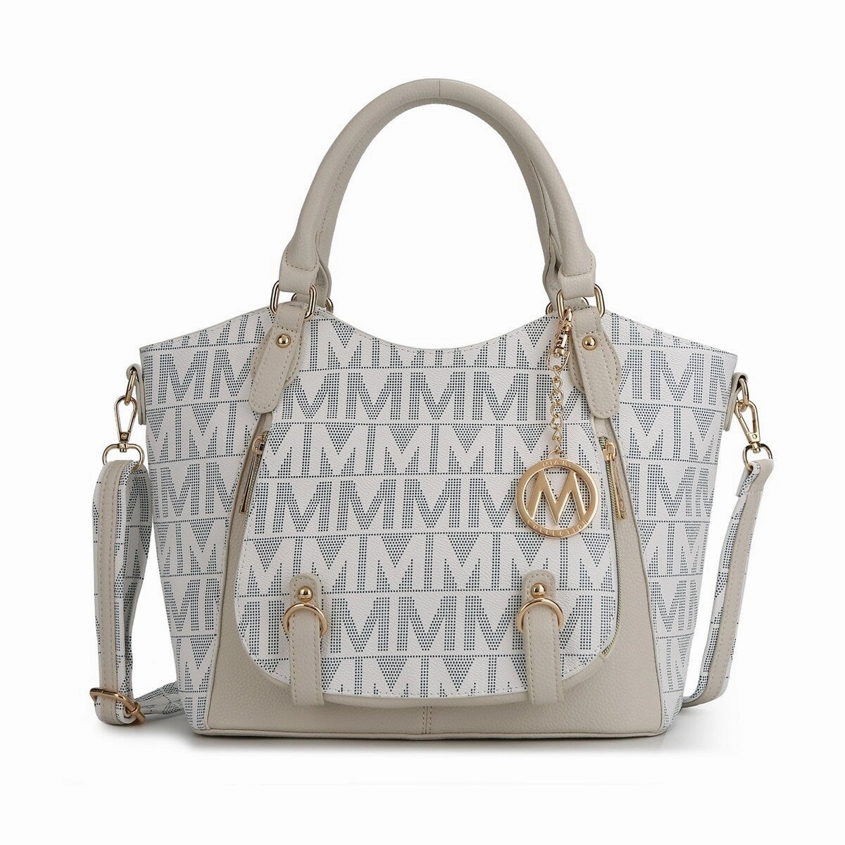 Mkfcollection Fula Signature Shoulder Bag Vegan Leather Designer Handbag
