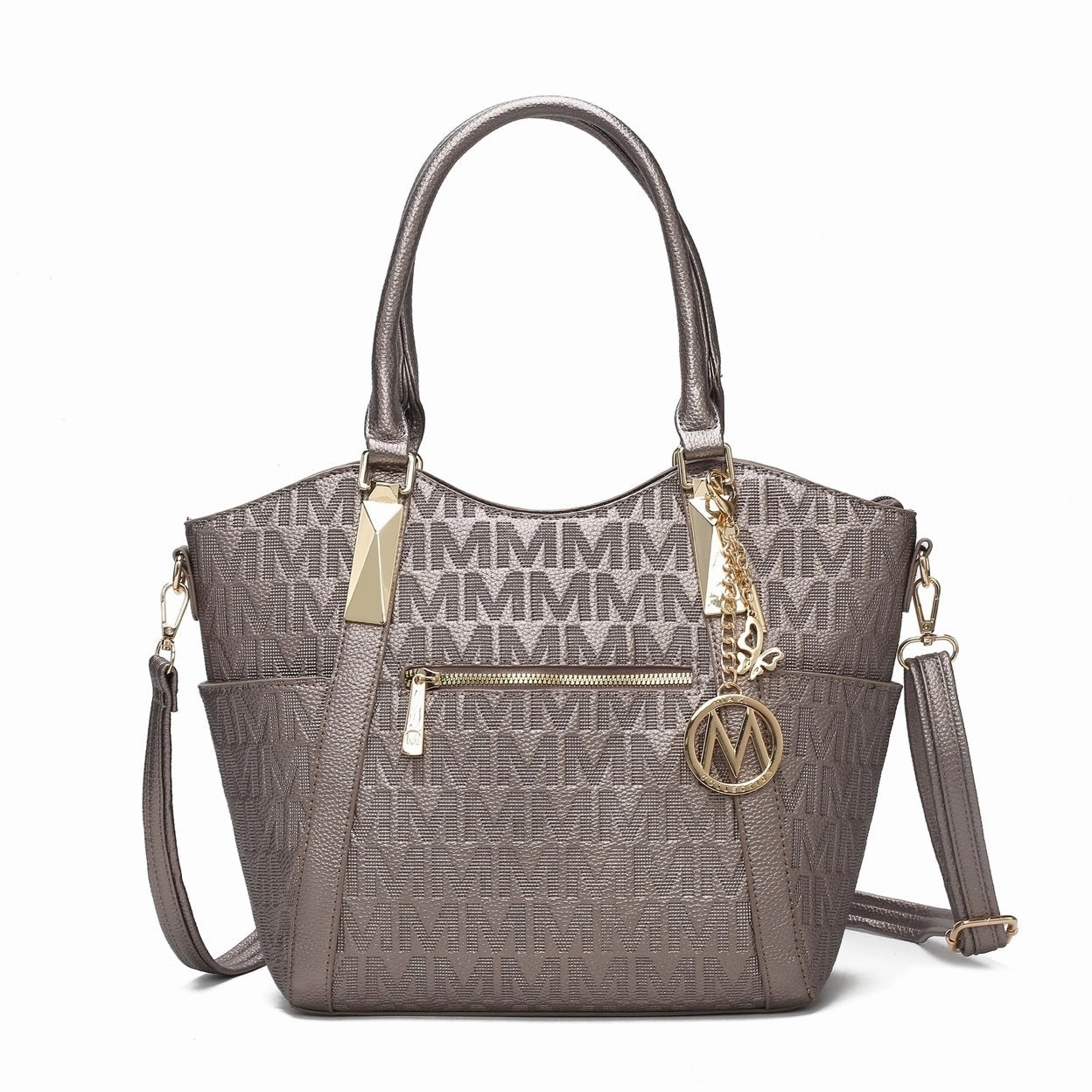 Mkfcollection Hazel Signature Tote Bag Vegan Leather Designer Handbag