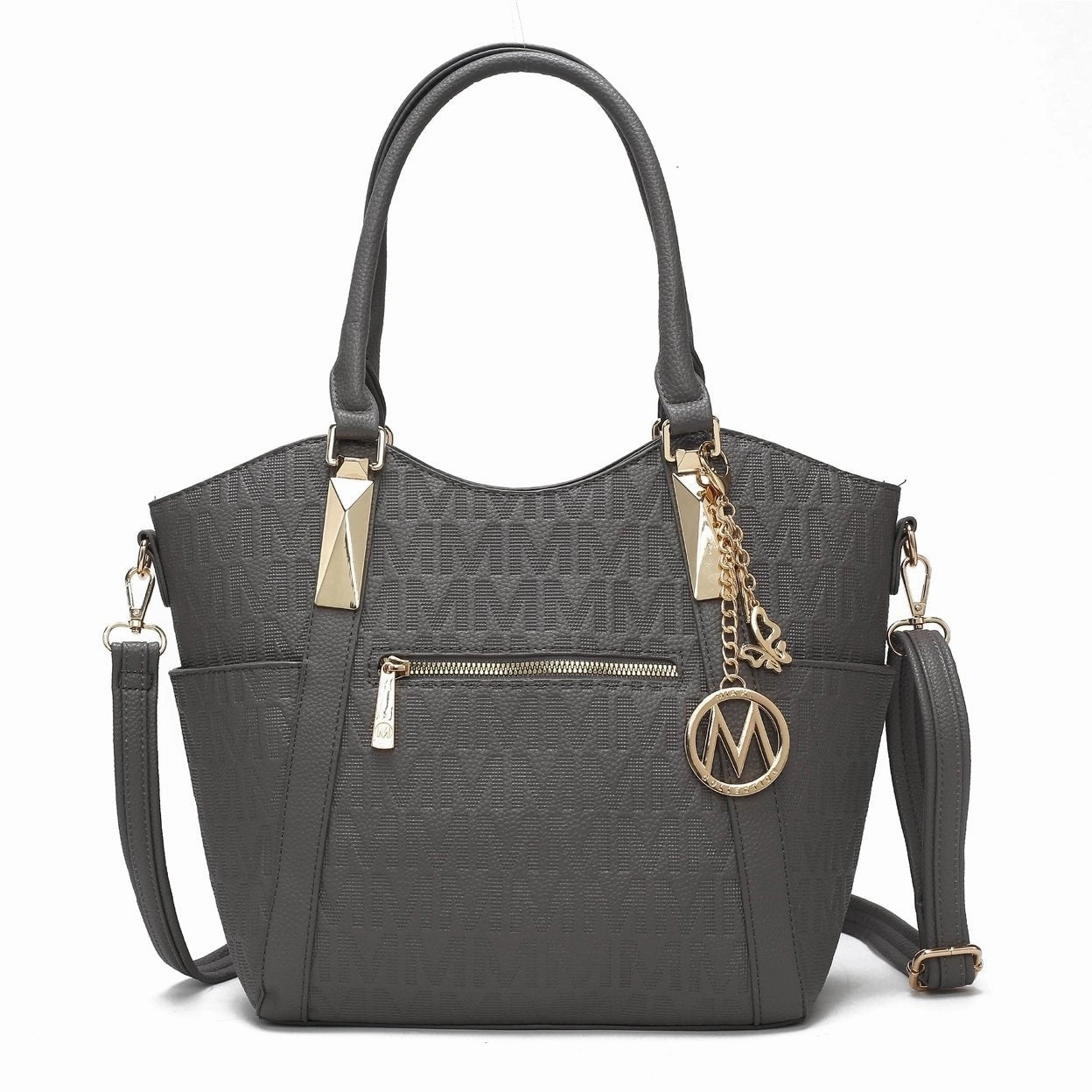 Mkfcollection Hazel Signature Tote Bag Vegan Leather Designer Handbag
