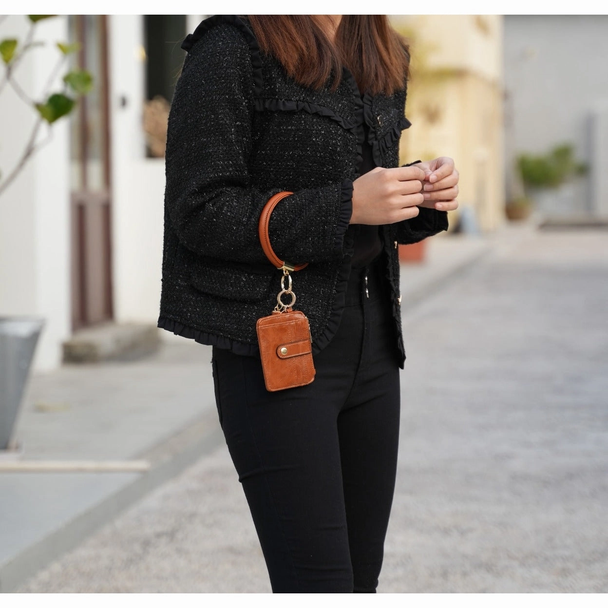 Mkfcollection Jordyn Bracelet Wallet Vegan Leather Designer Handbag