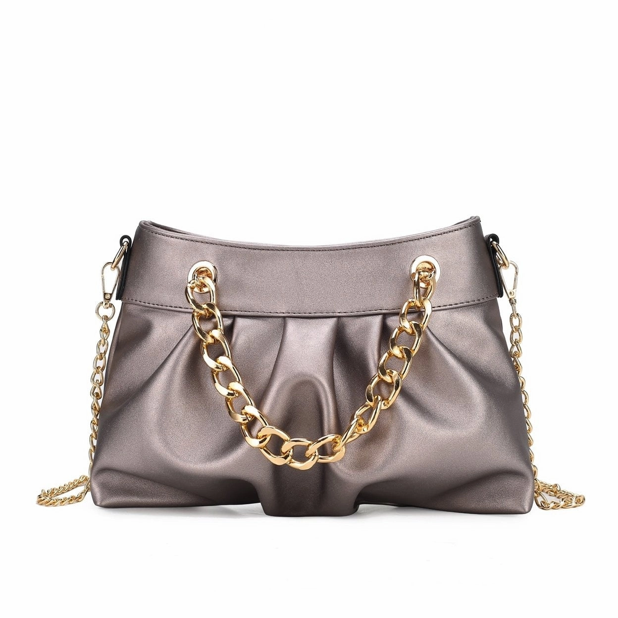 Mkfcollection Marvila Shoulder Bag Vegan Leather Designer Handbag