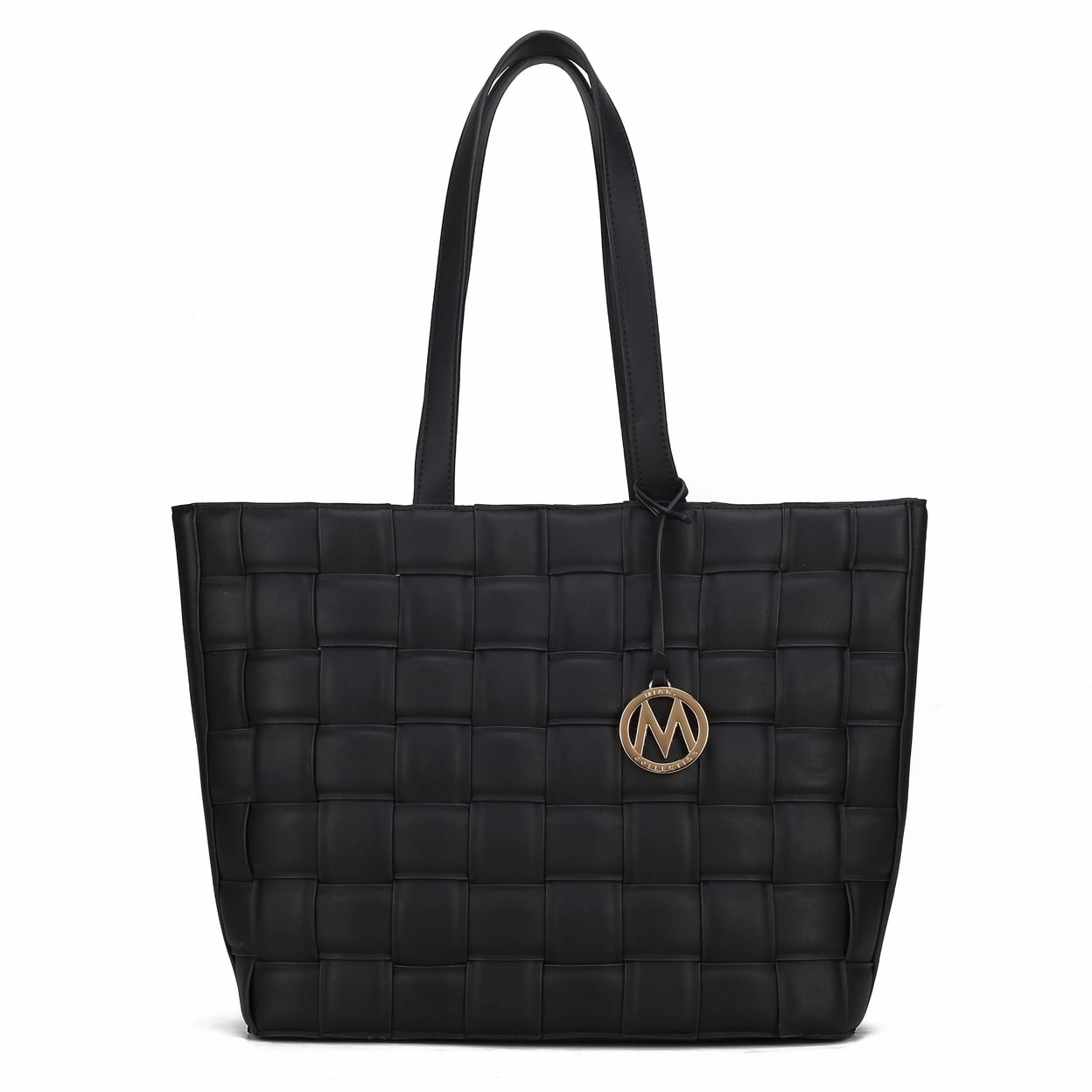 Mkfcollection Rowan Woven Tote Bag Vegan Leather Designer Handbag