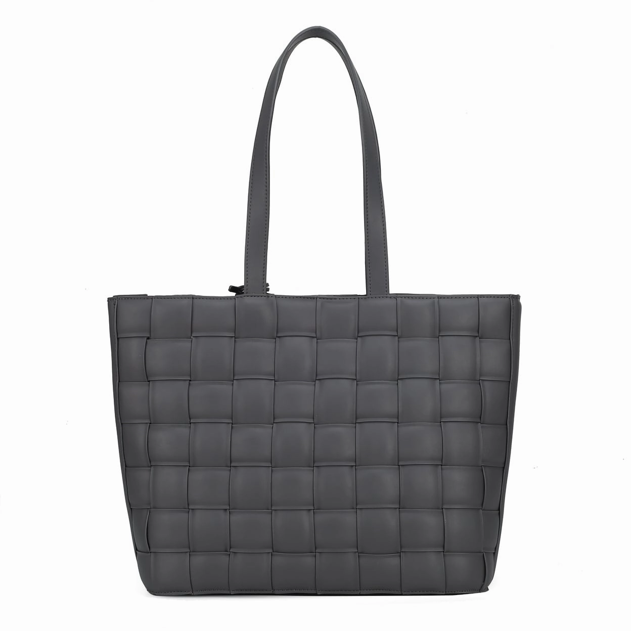 Mkfcollection Rowan Woven Tote Bag Vegan Leather Designer Handbag