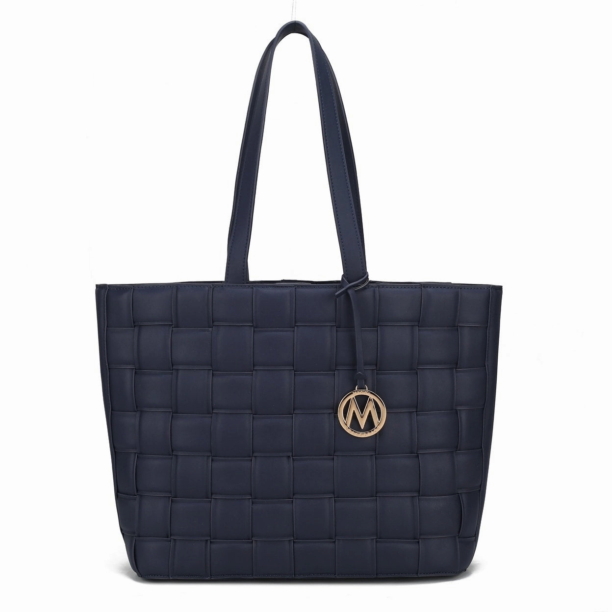 Mkfcollection Rowan Woven Tote Bag Vegan Leather Designer Handbag