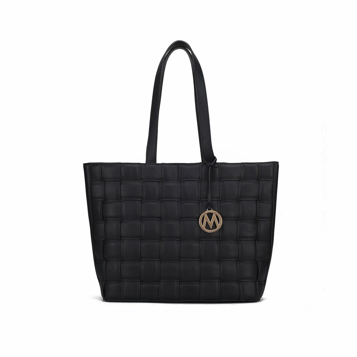 Mkfcollection Rowan Woven Tote Bag Vegan Leather Designer Handbag