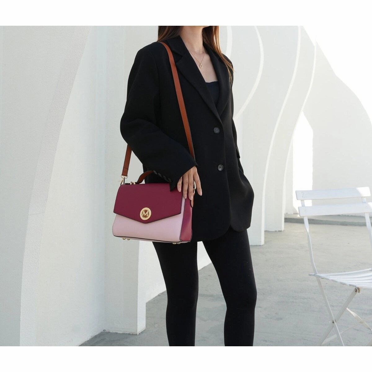 Mkfcollection Zayla Shoulder Bag Vegan Leather Designer Handbag