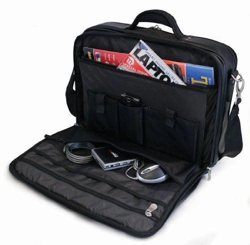 Mobile Edge Premium Computer Briefcase- 15.6-Inch Pc/17-Inch Mac (Navy/Black)