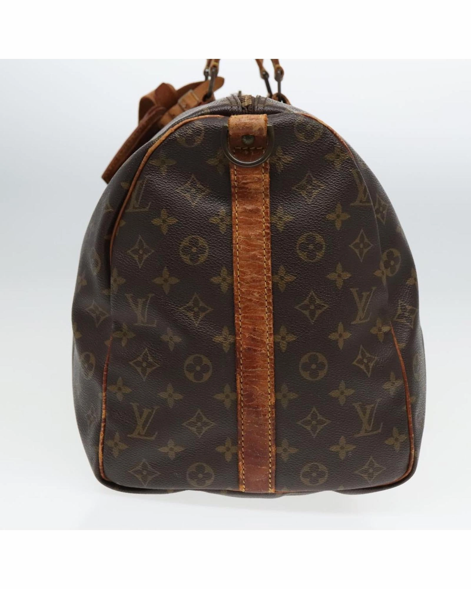 Monogram Canvas Keepall Bandouliere 50 Boston Bag with Shoulder Strap