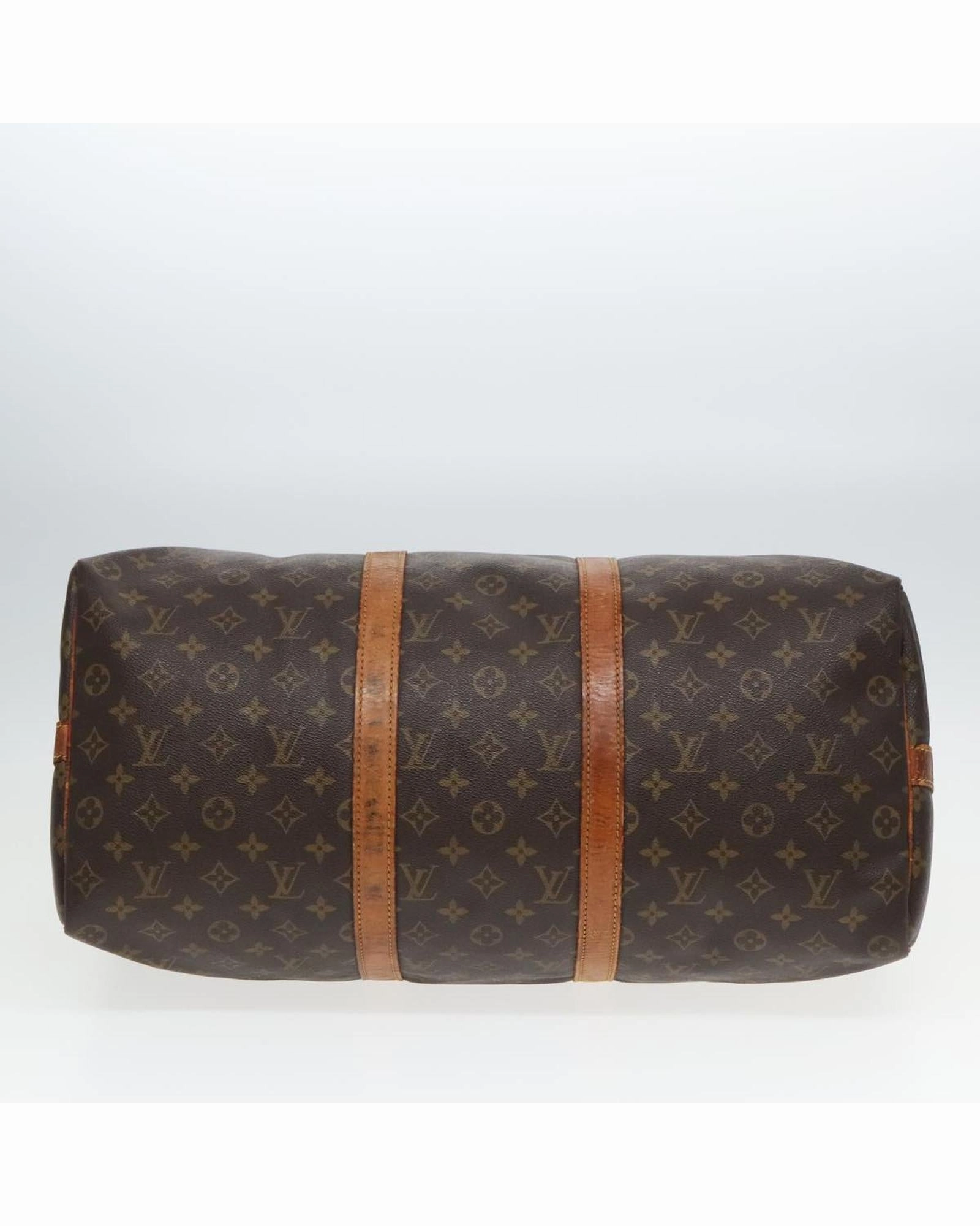 Monogram Canvas Keepall Bandouliere 50 Boston Bag with Shoulder Strap
