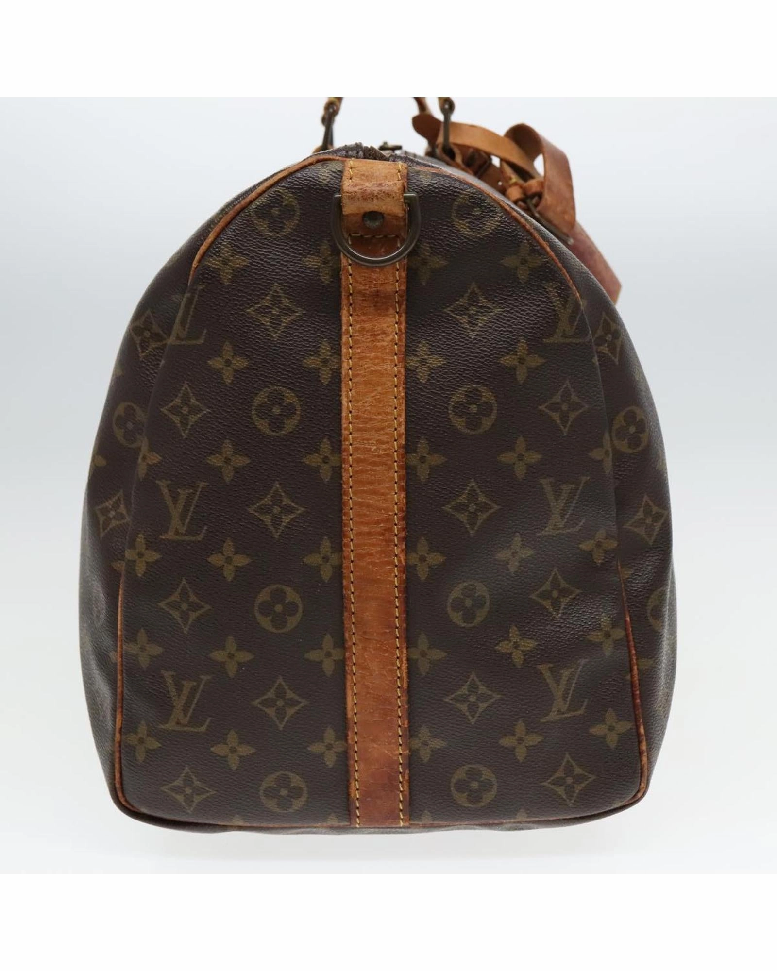 Monogram Canvas Keepall Bandouliere 50 Boston Bag with Shoulder Strap