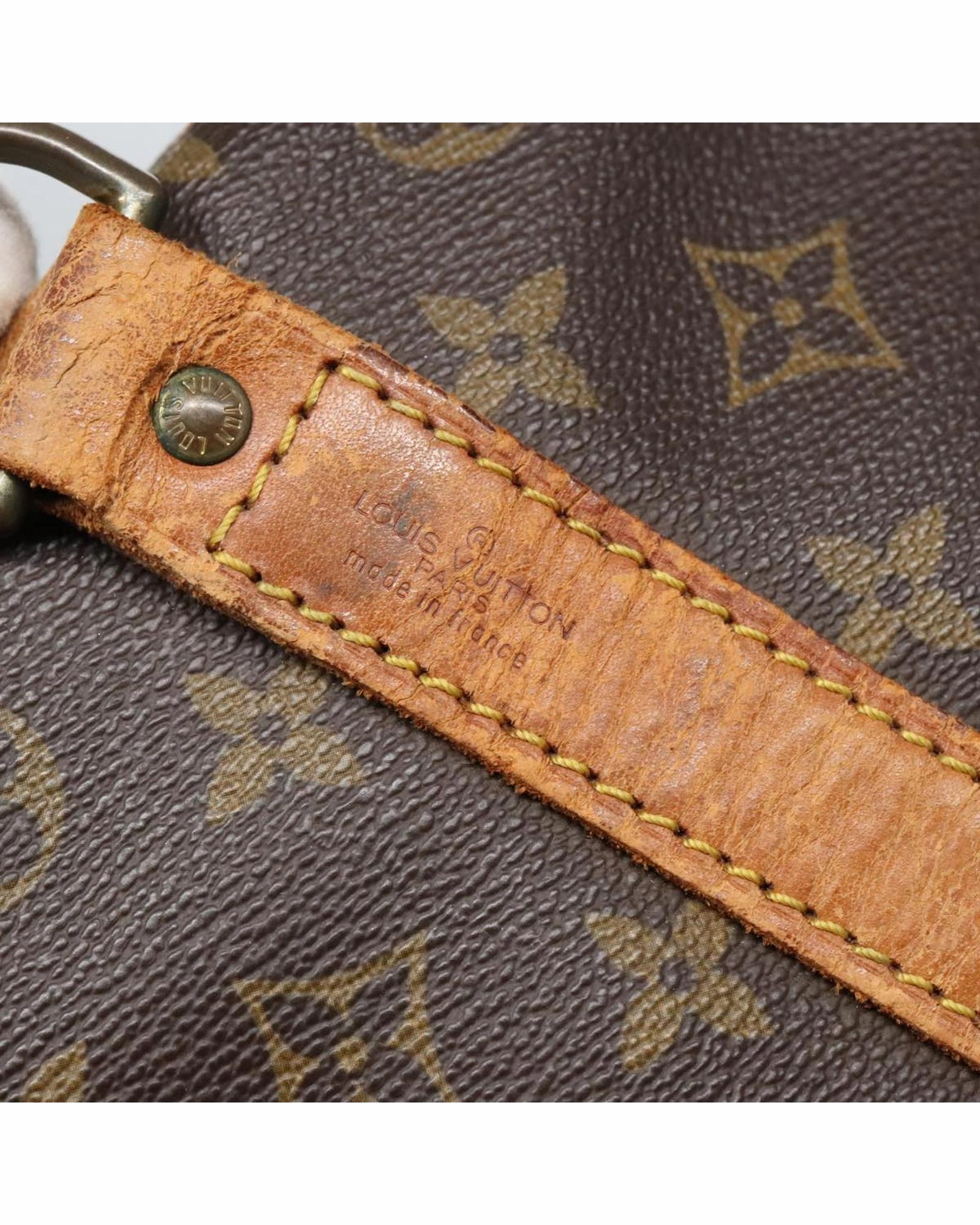 Monogram Canvas Keepall Bandouliere 50 Boston Bag with Shoulder Strap