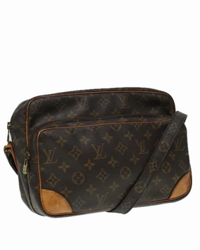 Monogram Canvas Nile Shoulder Bag with Double Compartments