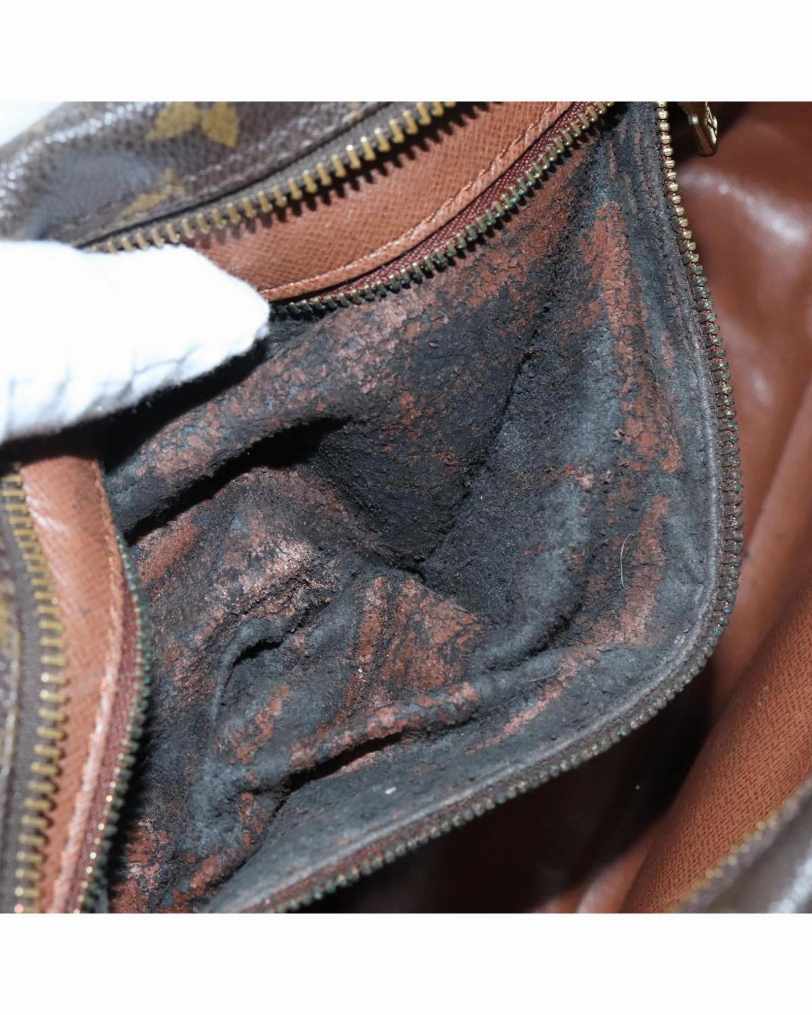 Monogram Canvas Nile Shoulder Bag with Double Compartments