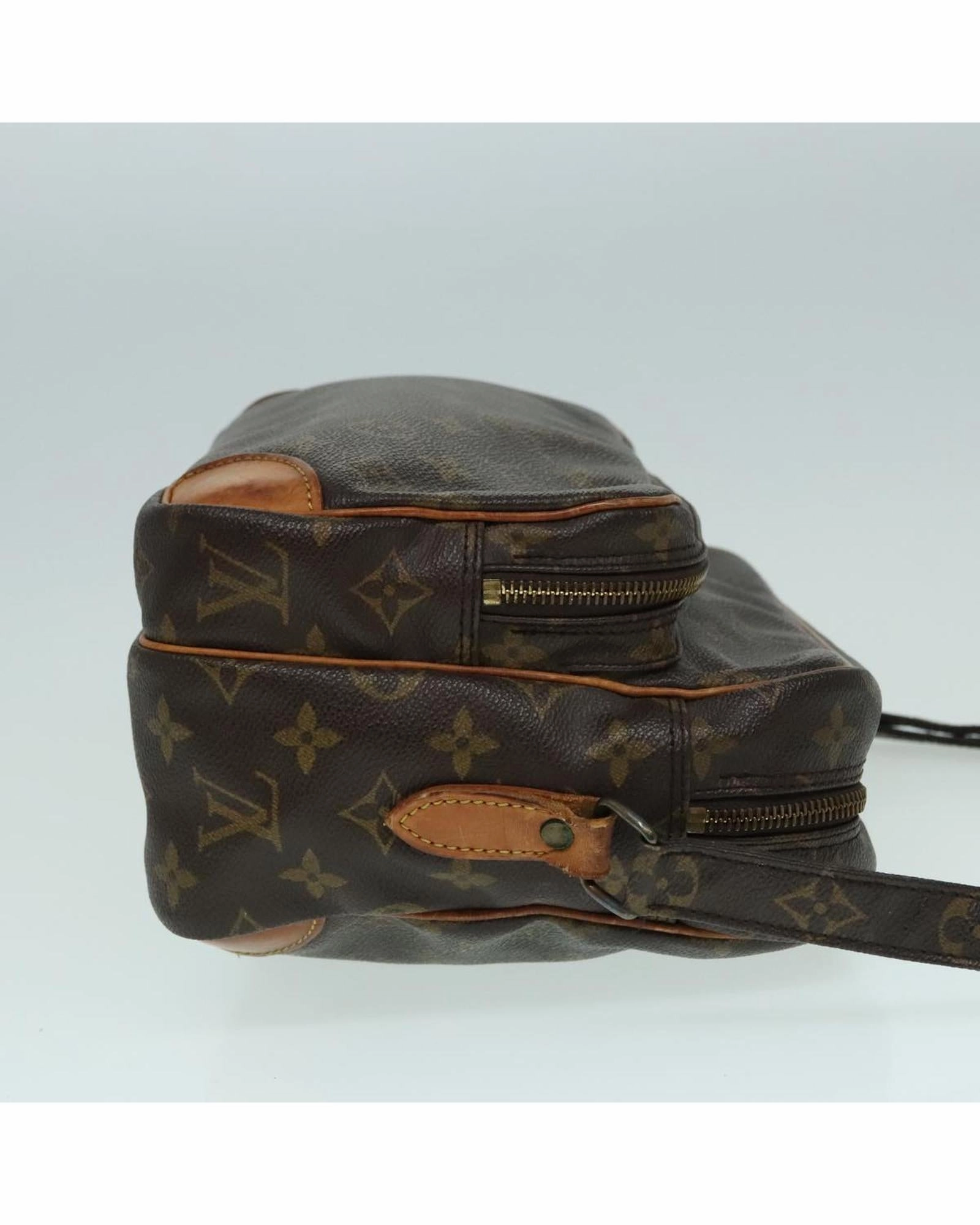 Monogram Canvas Nile Shoulder Bag with Double Compartments