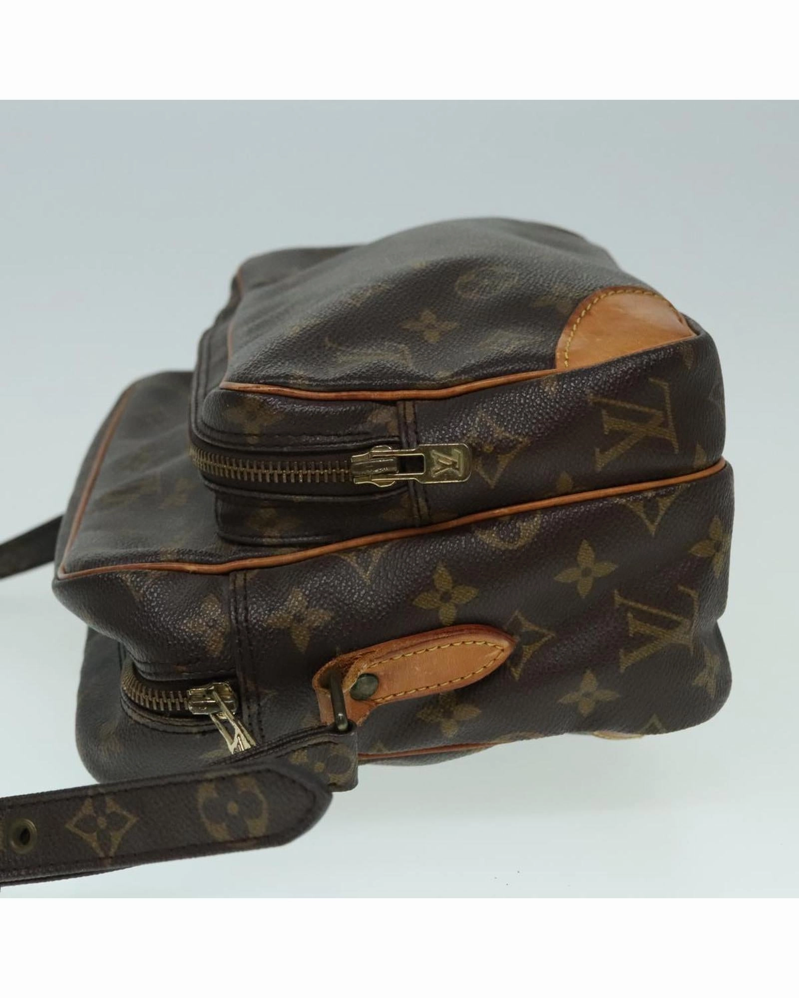 Monogram Canvas Nile Shoulder Bag with Double Compartments